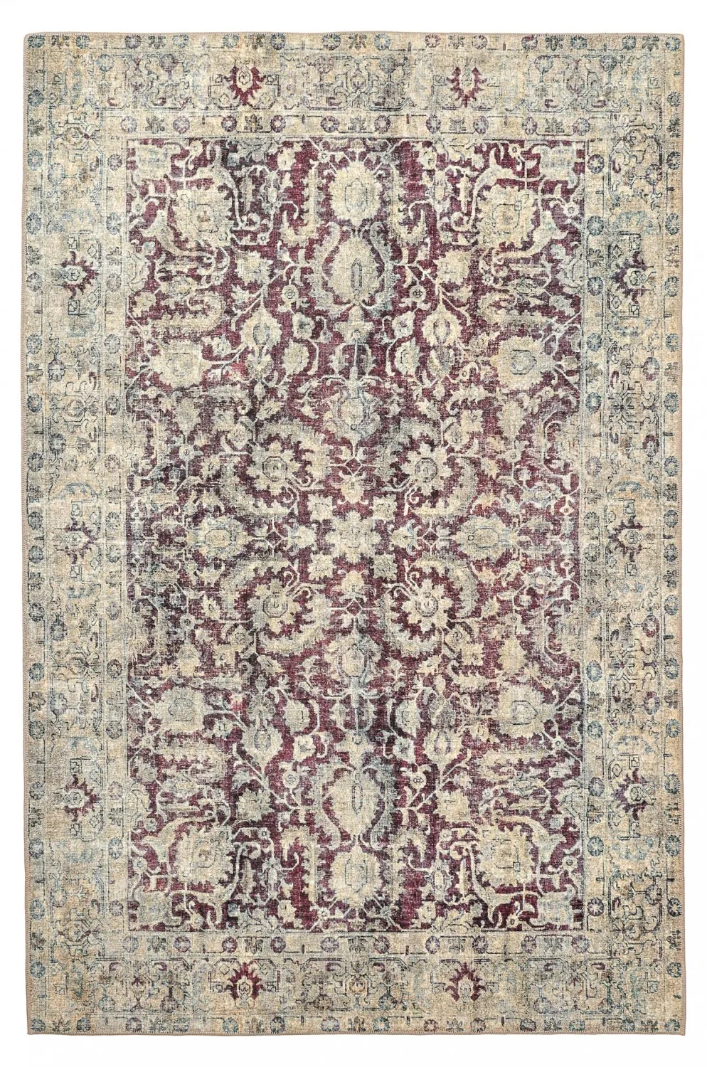 Tapete de tecelagem plana - Delvar (vermelho)