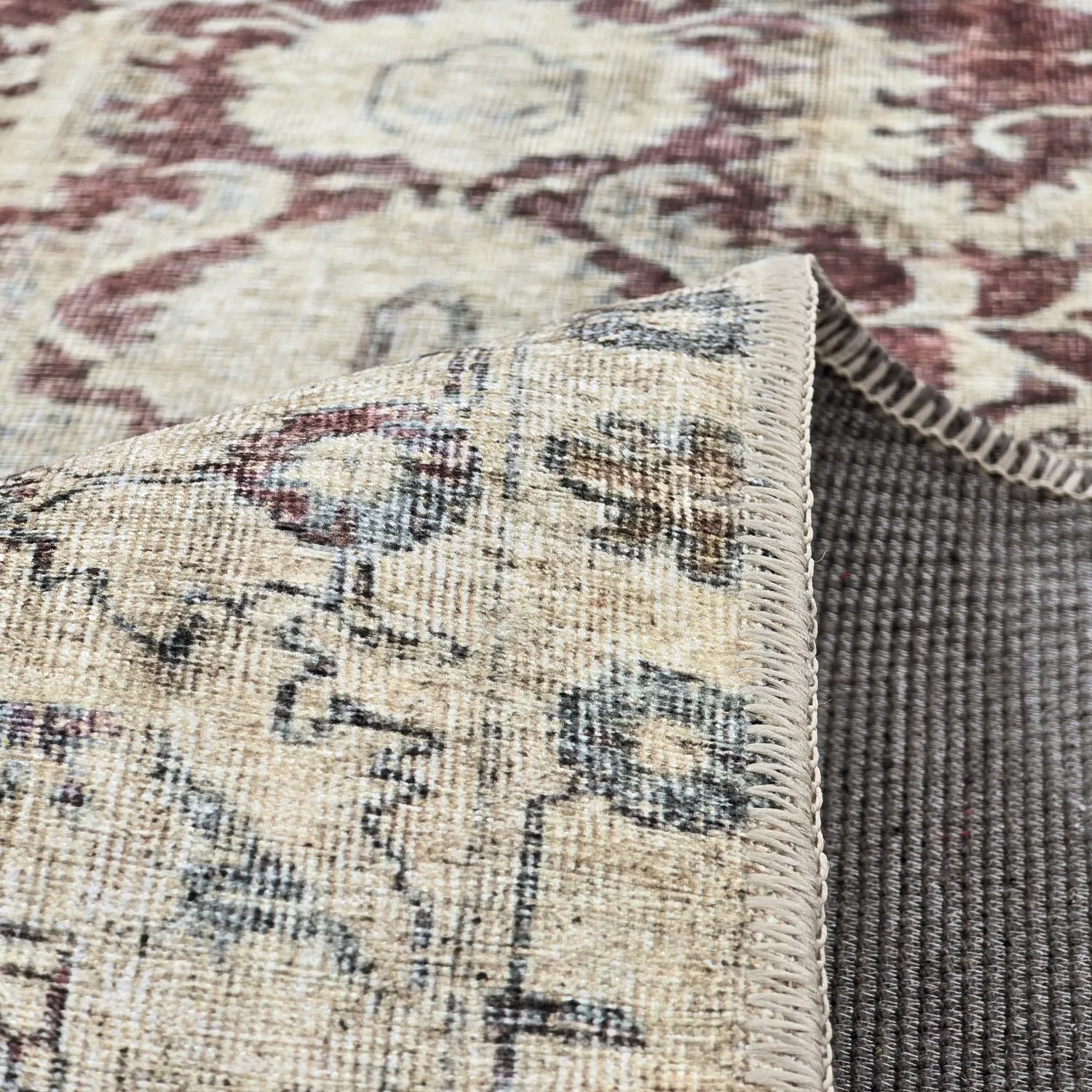 Tapete de tecelagem plana - Delvar (vermelho)