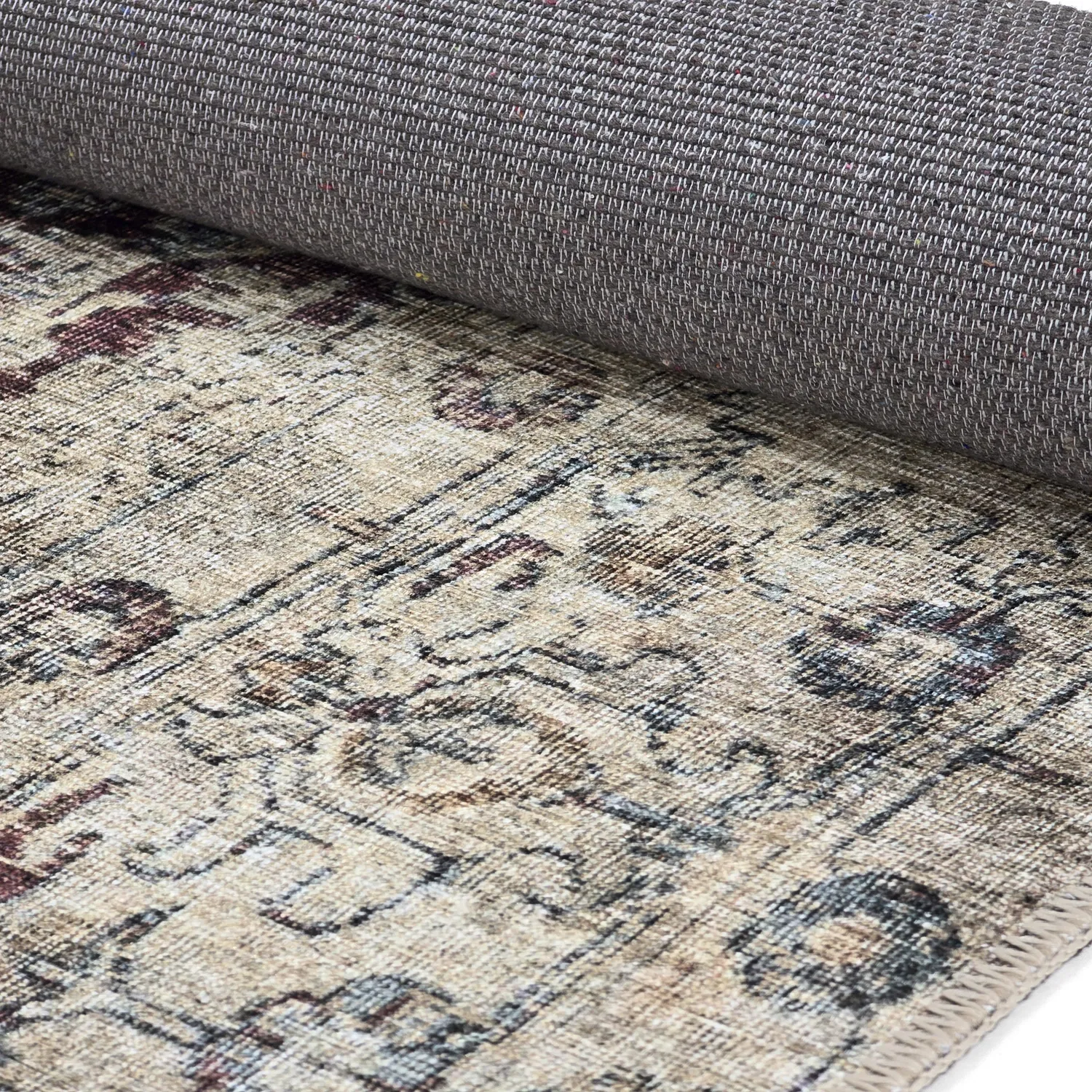 Tapete de tecelagem plana - Delvar (vermelho)