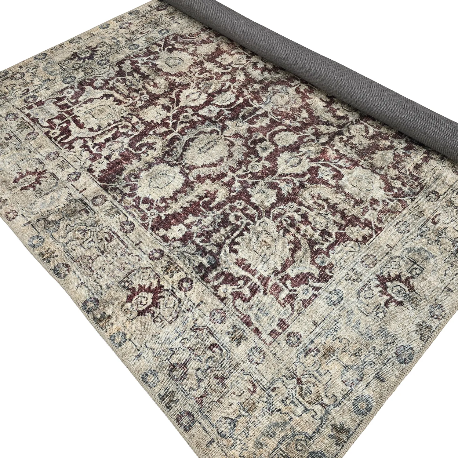 Tapete de tecelagem plana - Delvar (vermelho)