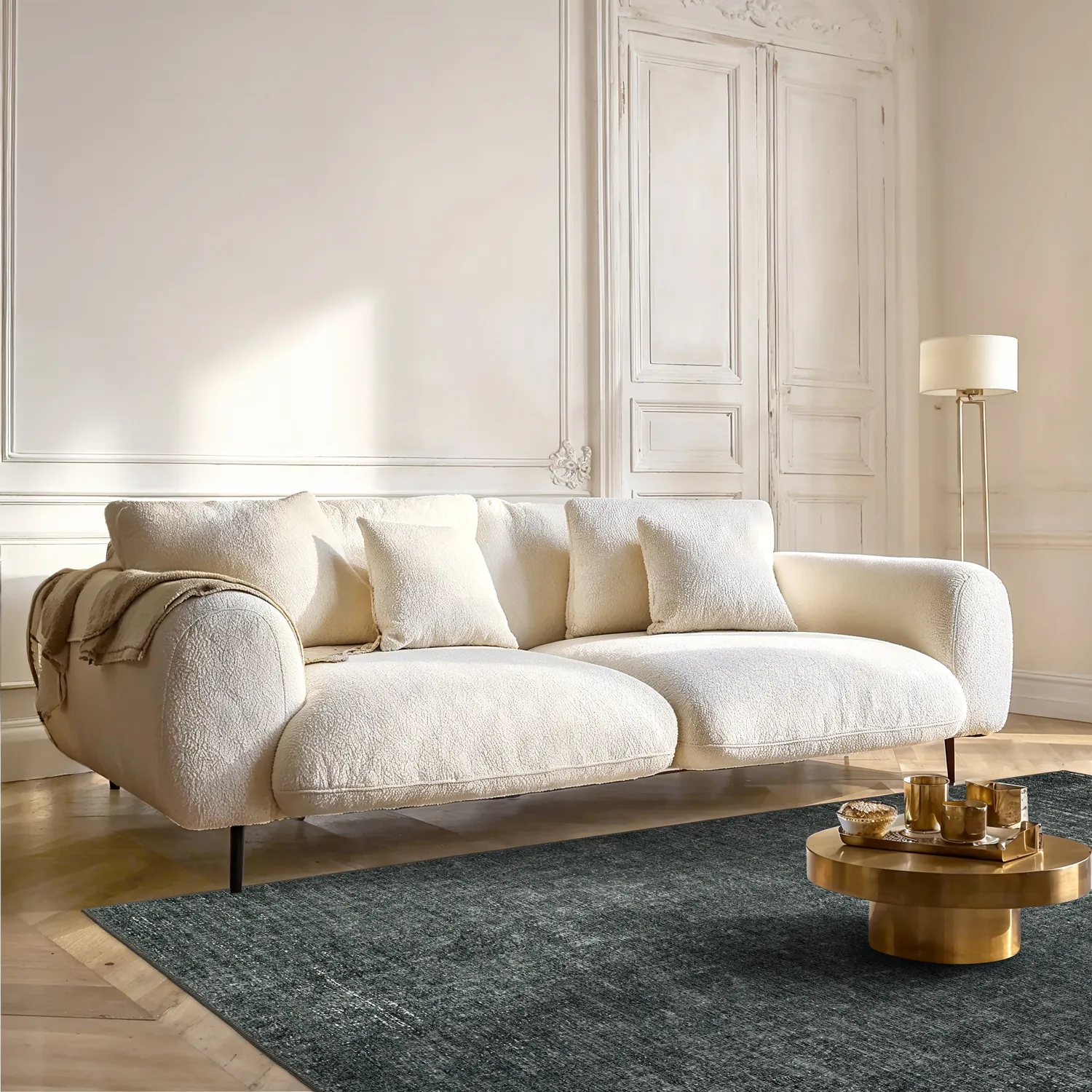 Tapete de tecelagem plana - Elarion (preto)