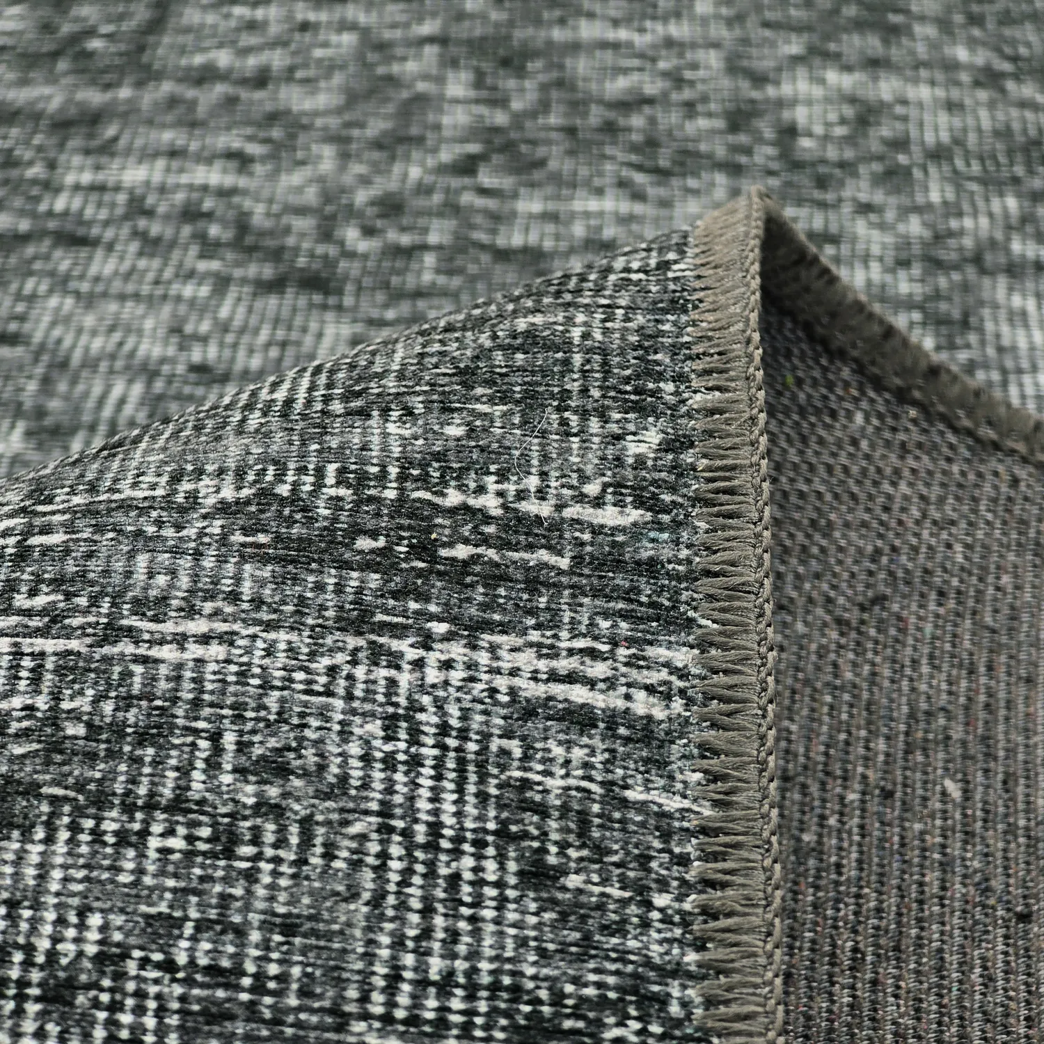 Tapete de tecelagem plana - Elarion (preto)