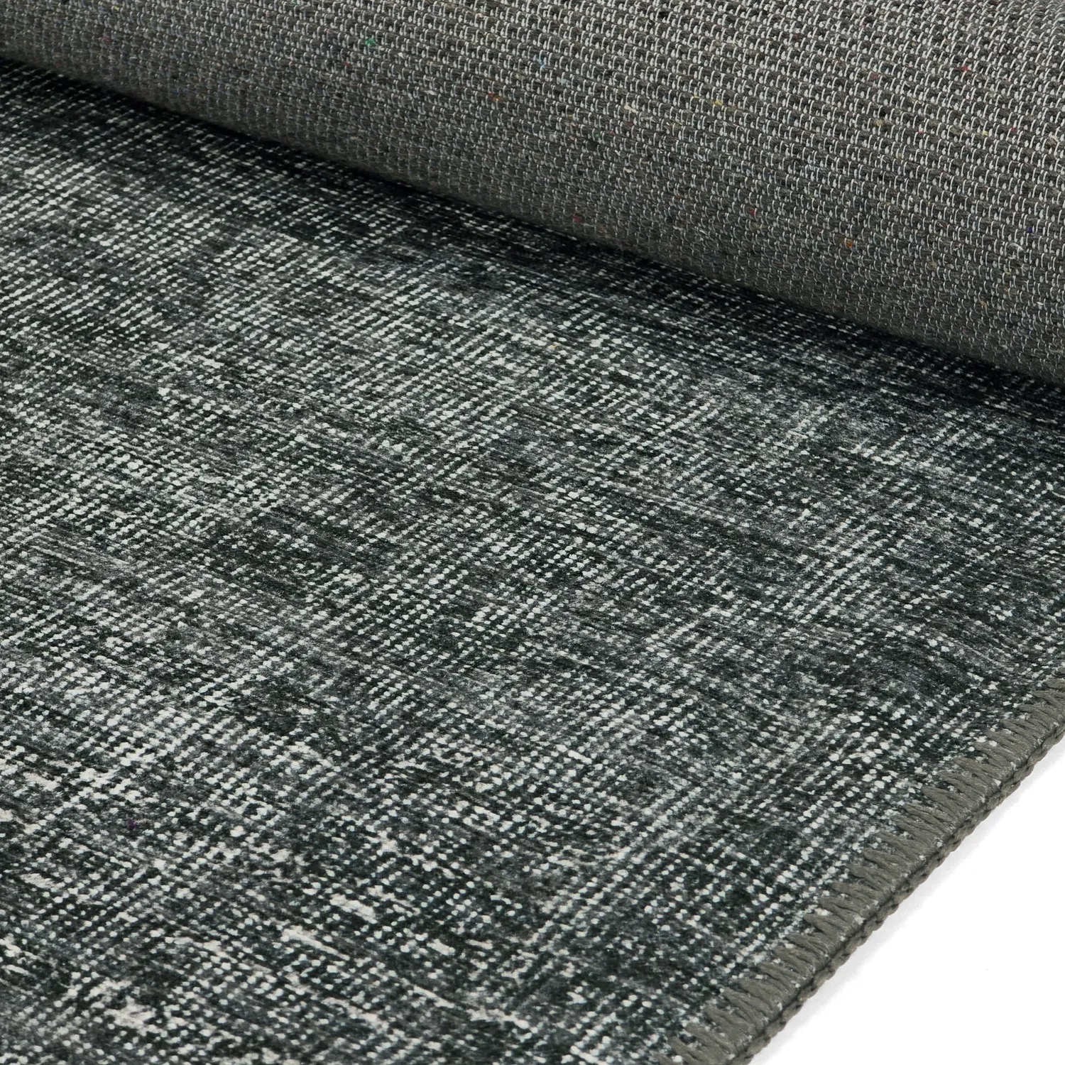 Tapete de tecelagem plana - Elarion (preto)