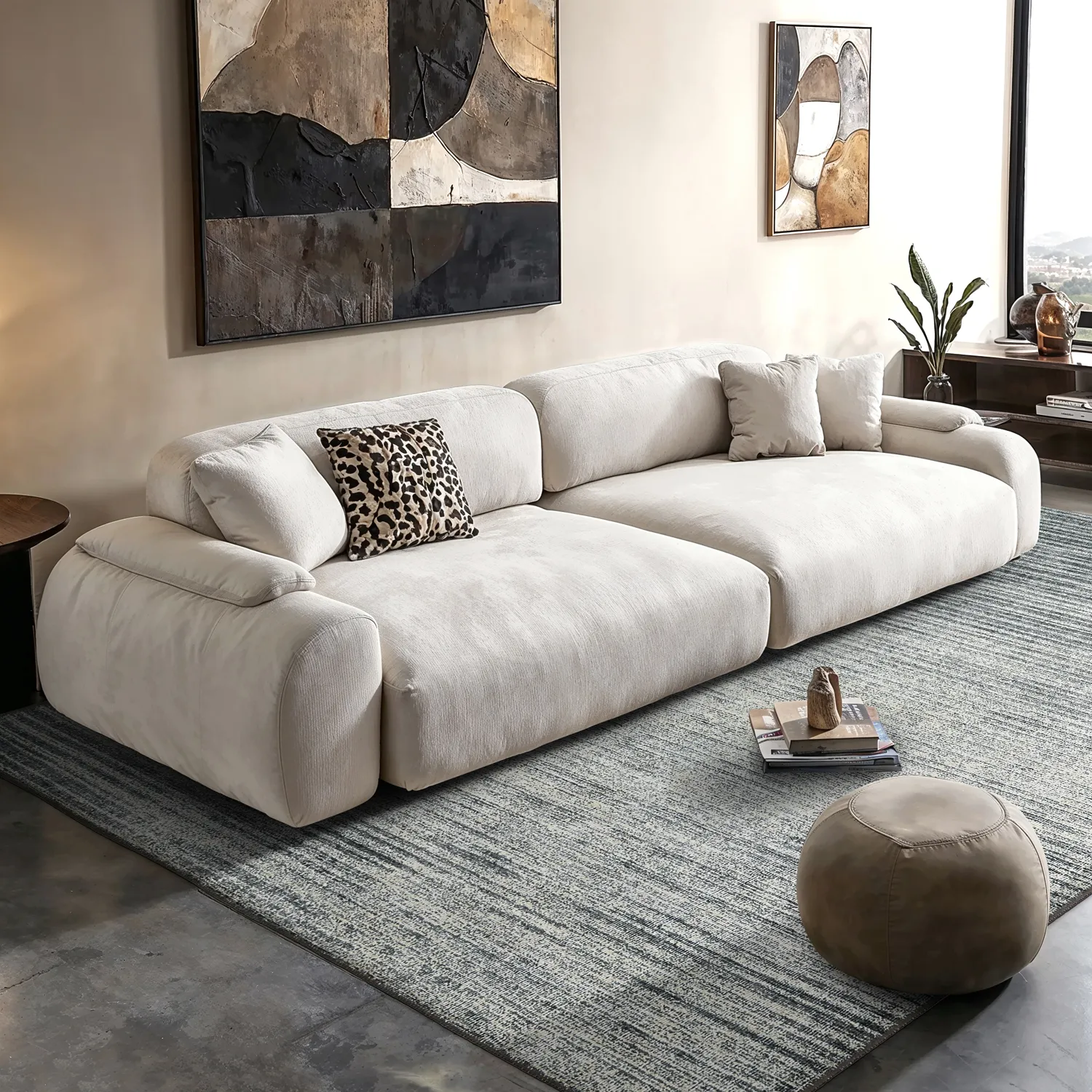 Tapete de tecelagem plana - Elarion (cinza)