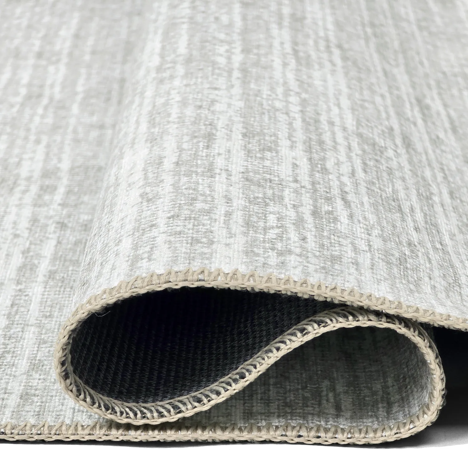 Tapete de tecelagem plana - Elarion (cinza claro)