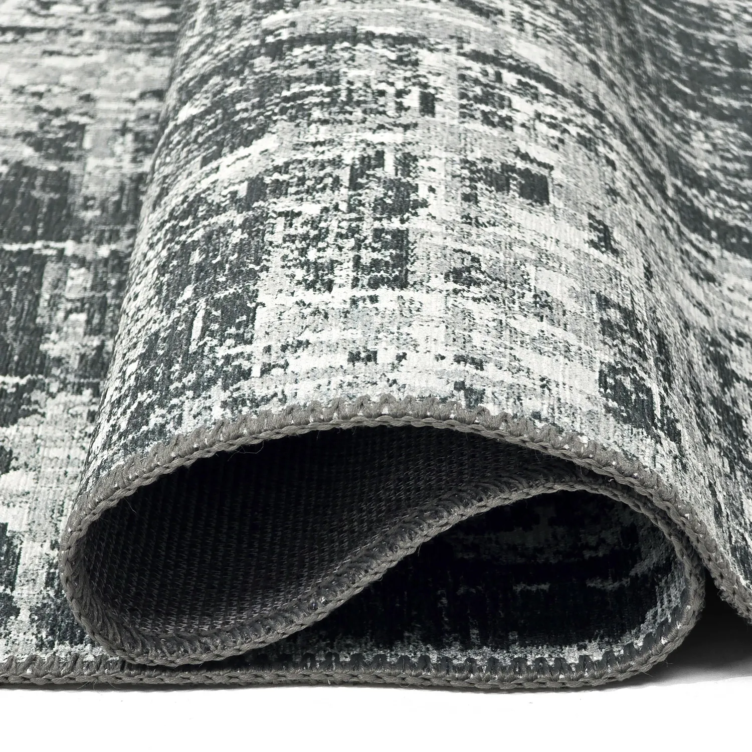 Tapete de tecelagem plana - Elira (preto)