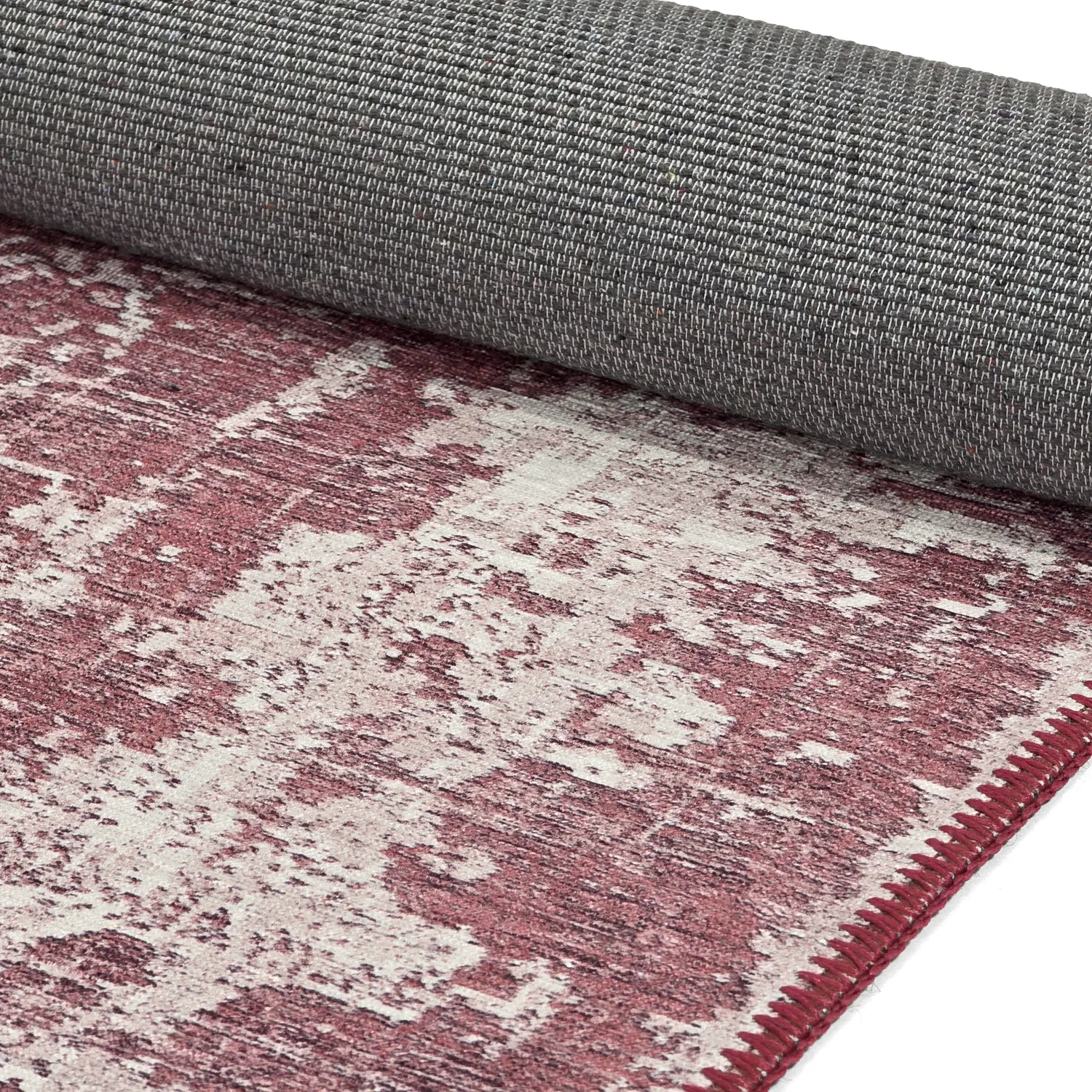 Tapete de tecelagem plana - Elira (vermelho)