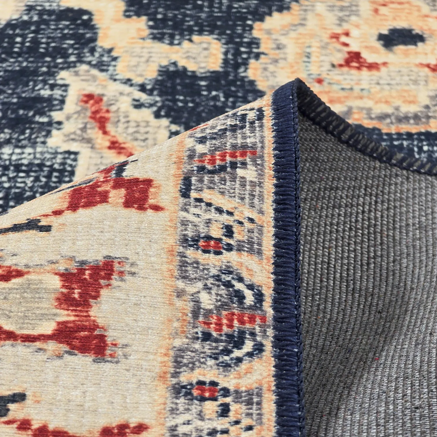 Tapete de tecelagem plana - Fadarin (azul)