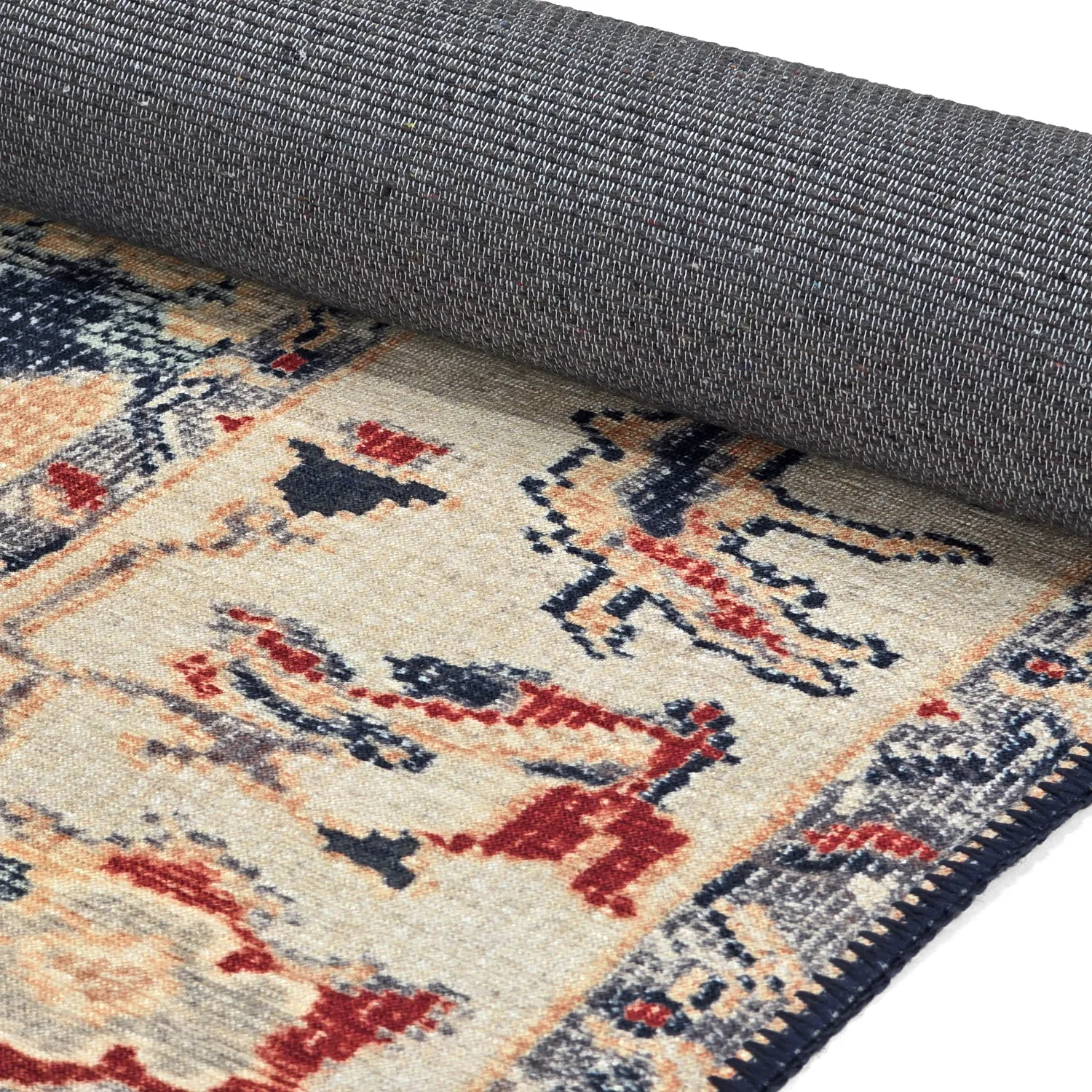 Tapete de tecelagem plana - Fadarin (azul)