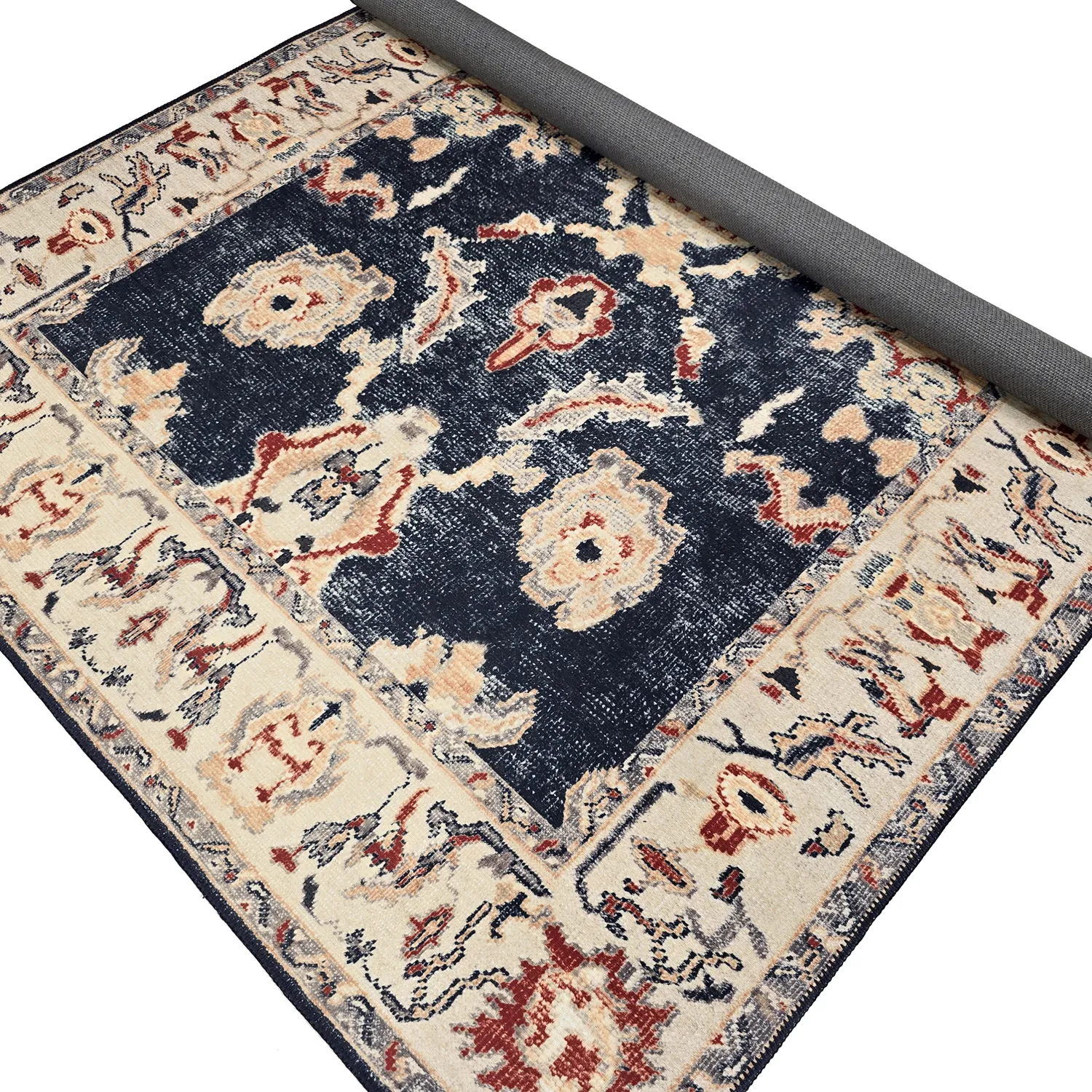 Tapete de tecelagem plana - Fadarin (azul)