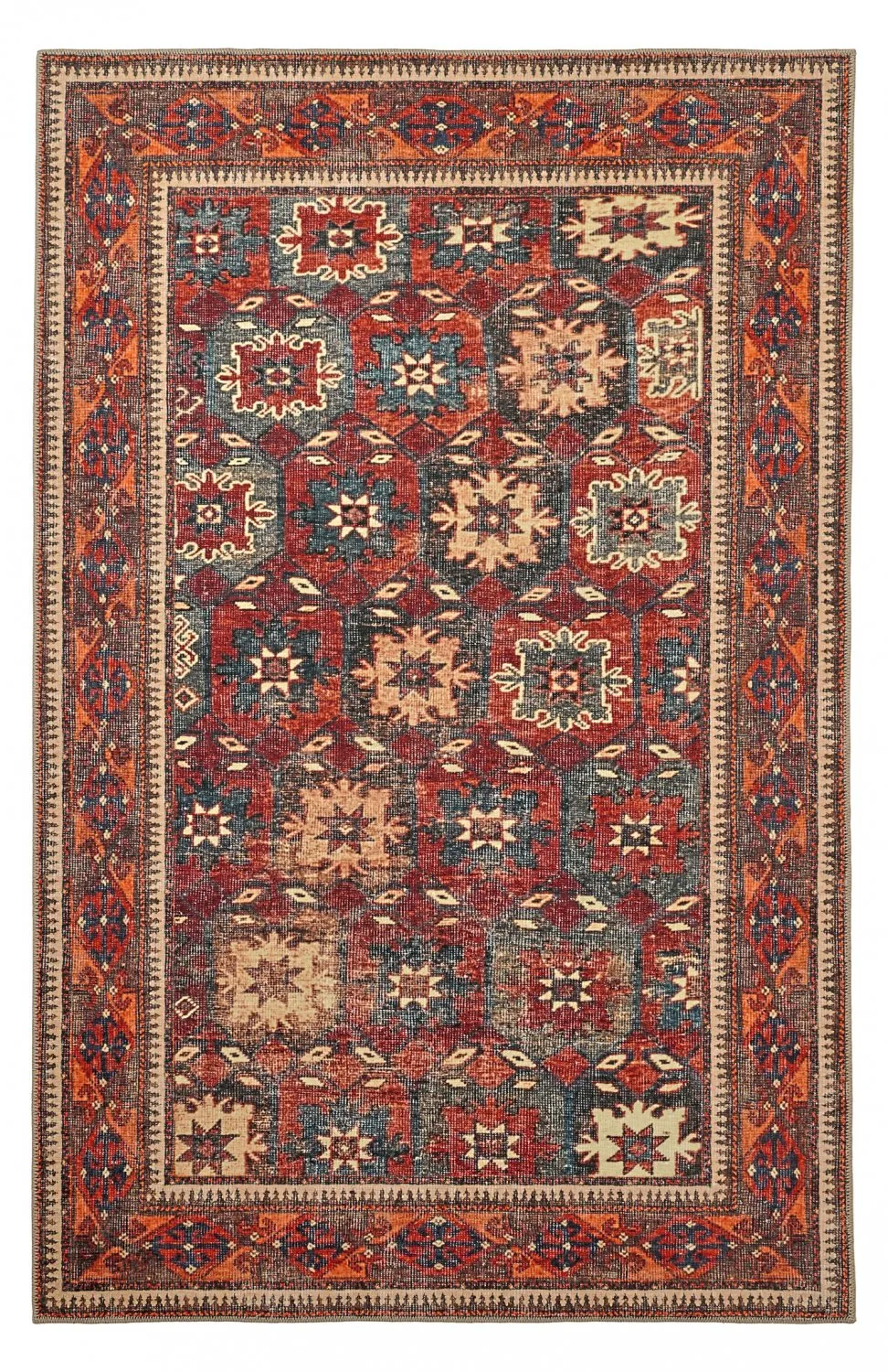 Tapete de tecelagem plana - Khalamir (vermelho)