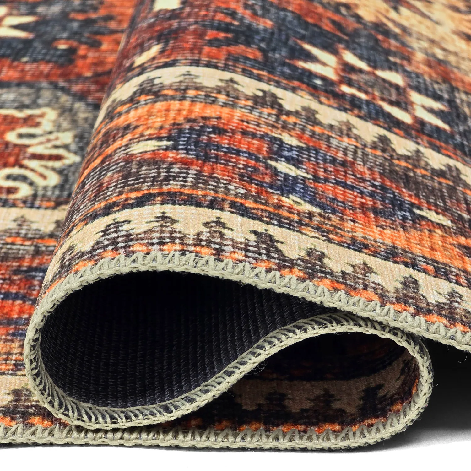 Tapete de tecelagem plana - Khalamir (vermelho)