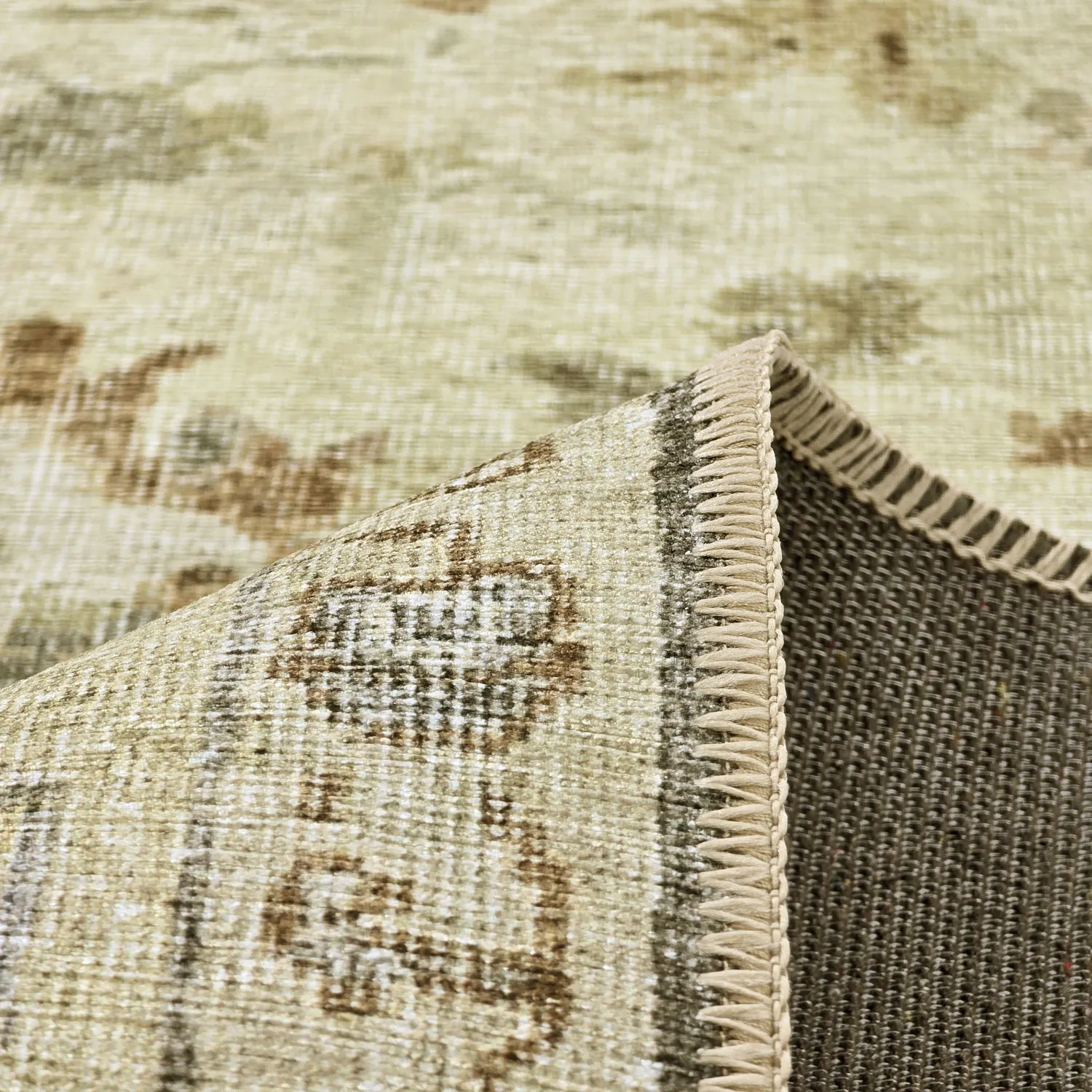 Tapete de tecelagem plana - Linaar (creme)