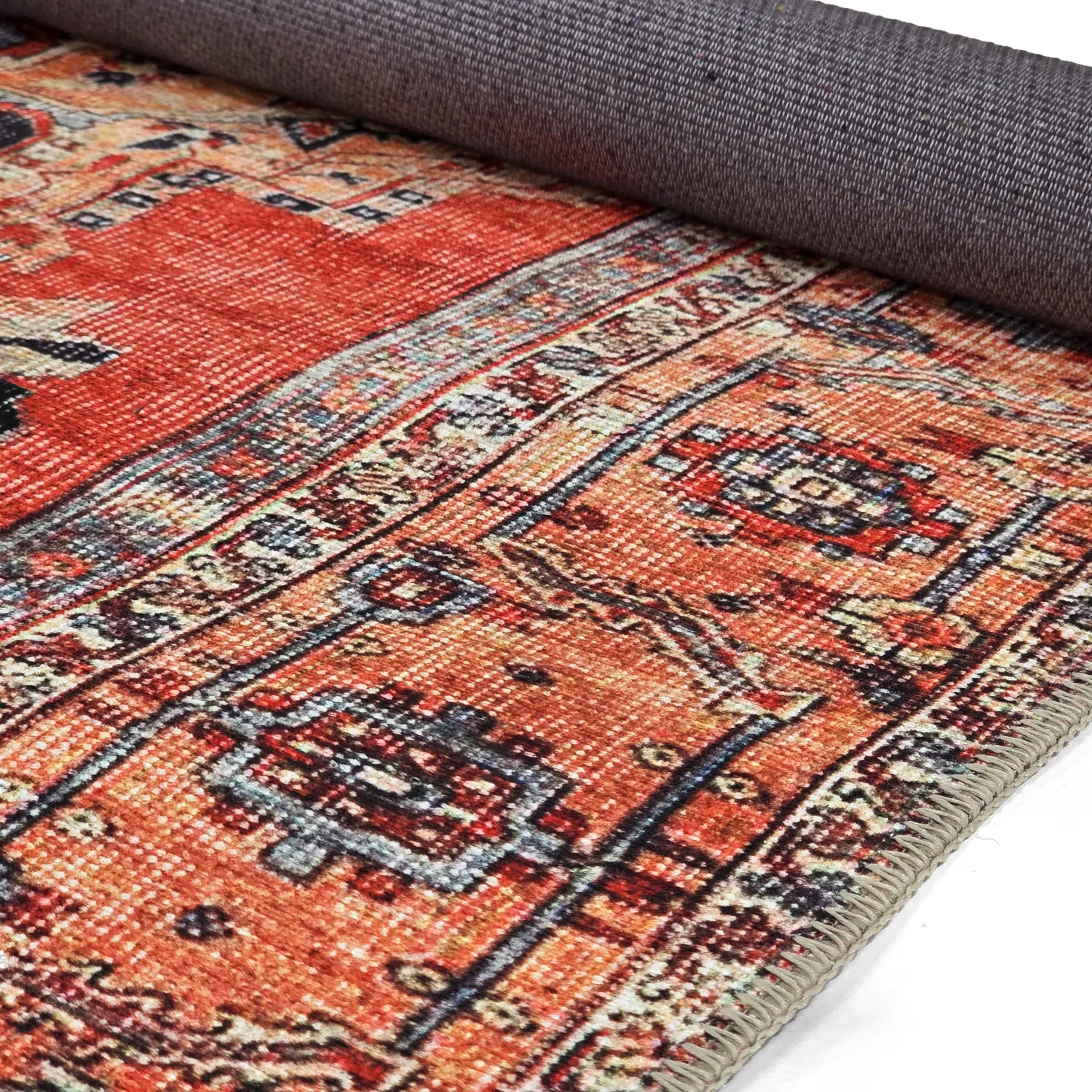 Tapete de tecelagem plana - Madevan (vermelho)