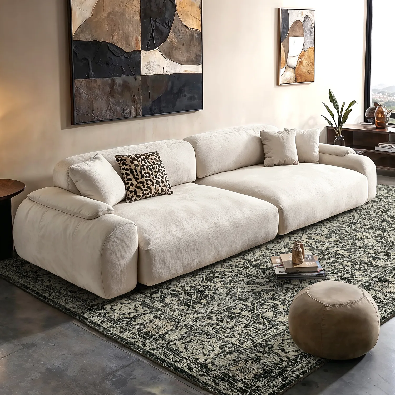 Tapete de tecelagem plana - Meralis (preto)