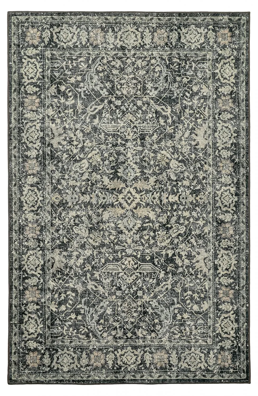 Tapete de tecelagem plana - Meralis (preto)