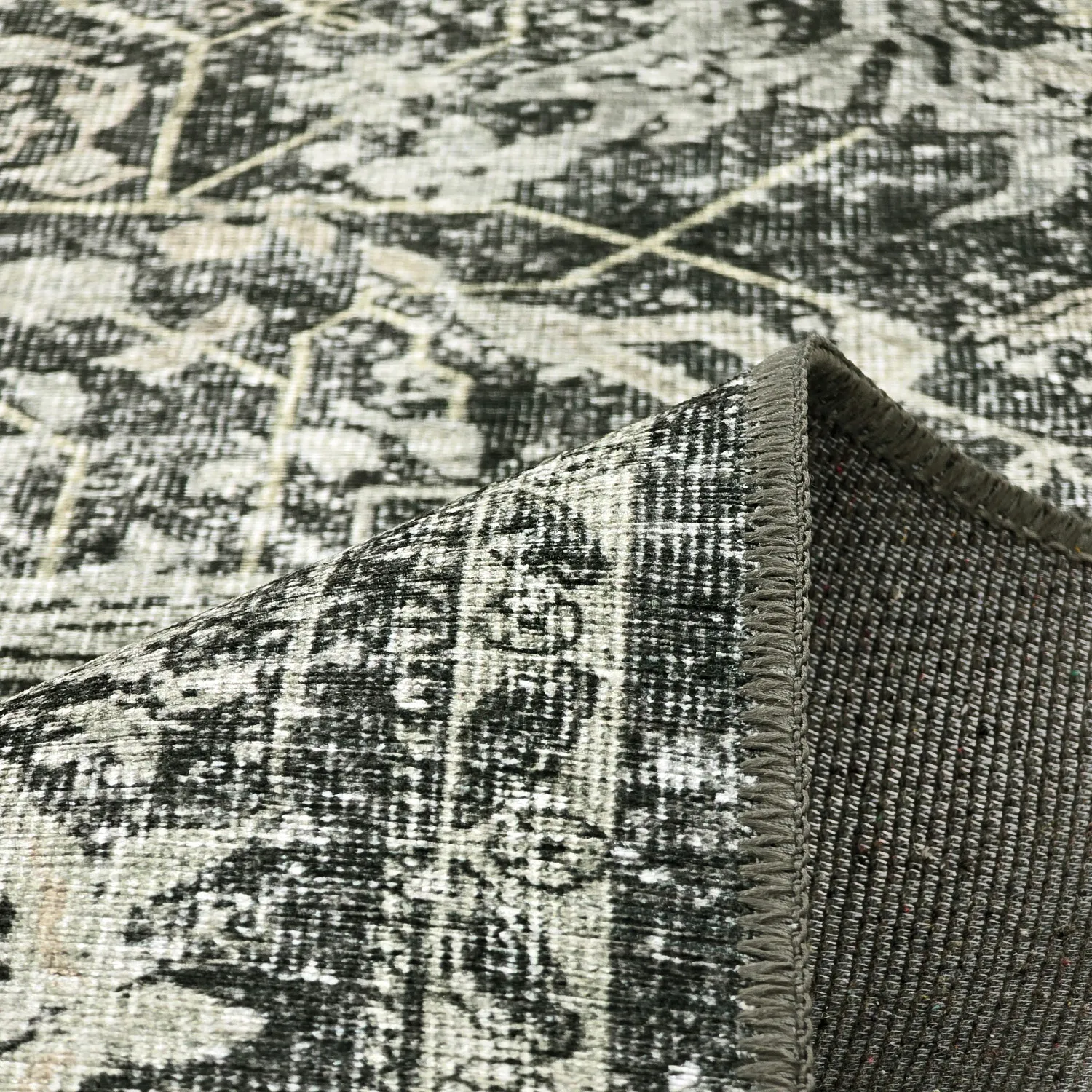 Tapete de tecelagem plana - Meralis (preto)