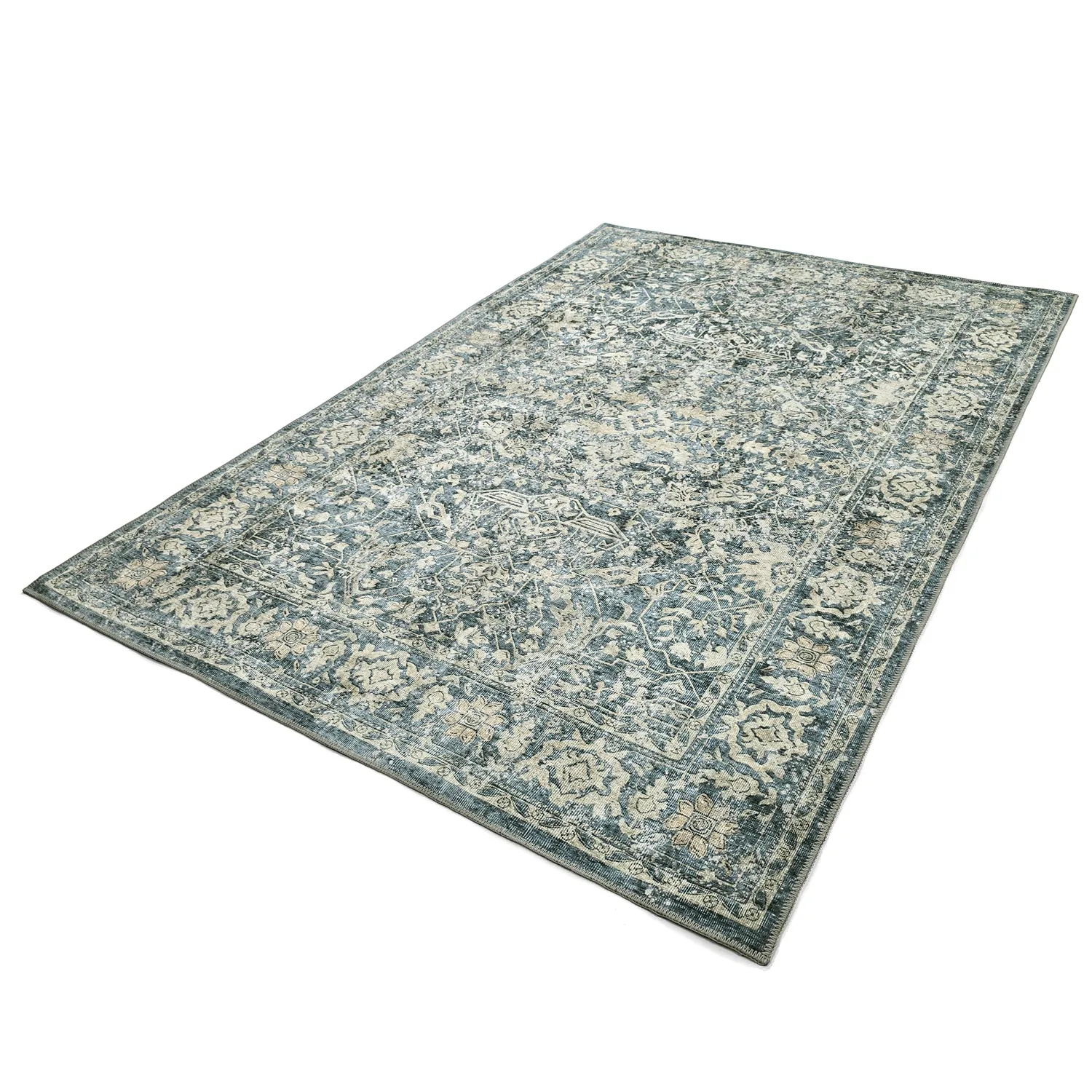 Tapete de tecelagem plana - Meralis (azul)