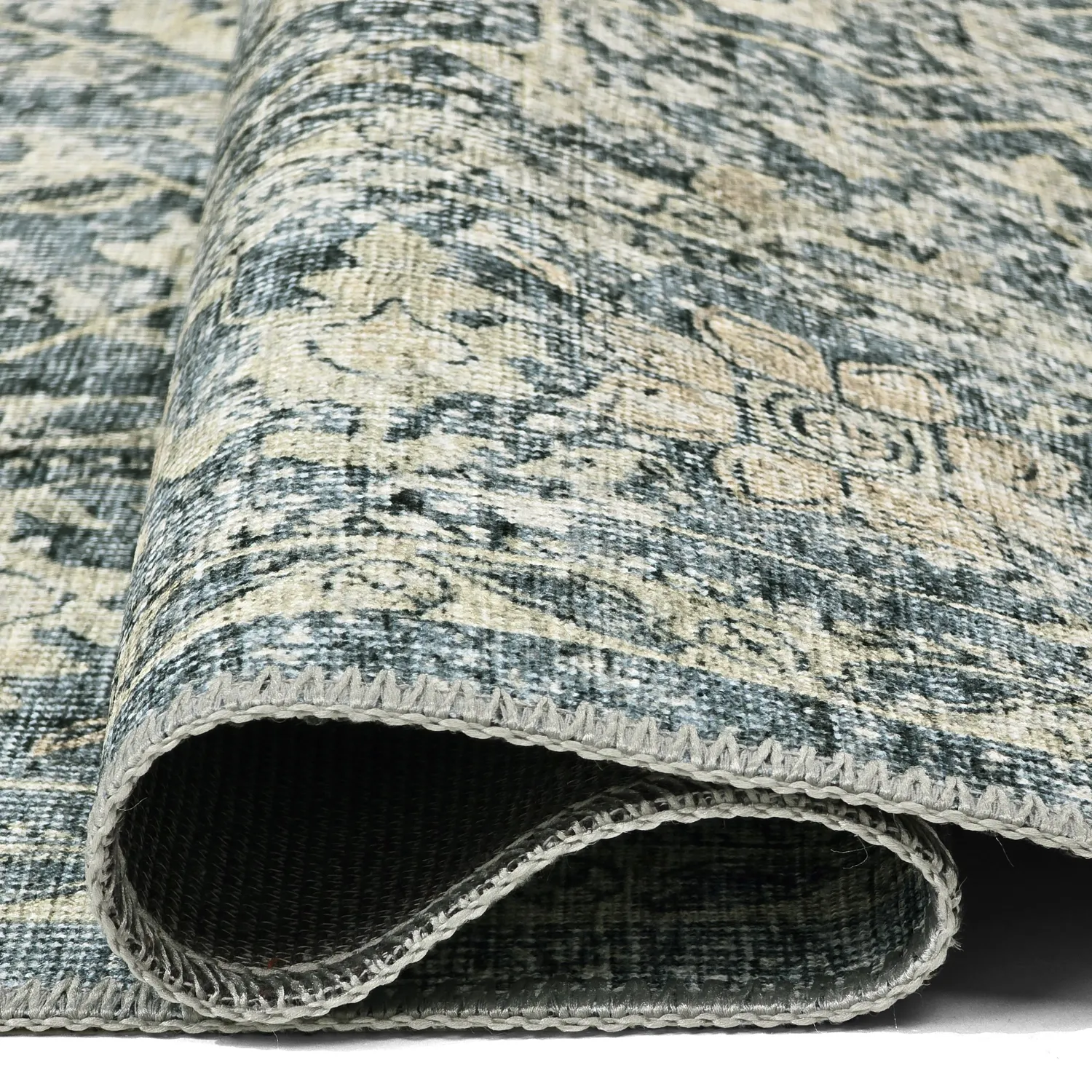 Tapete de tecelagem plana - Meralis (azul)