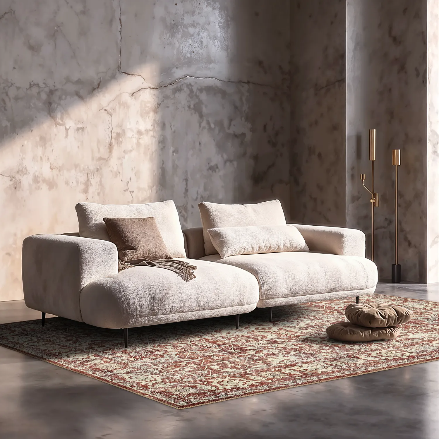 Tapete de tecelagem plana - Meralis (vermelho)