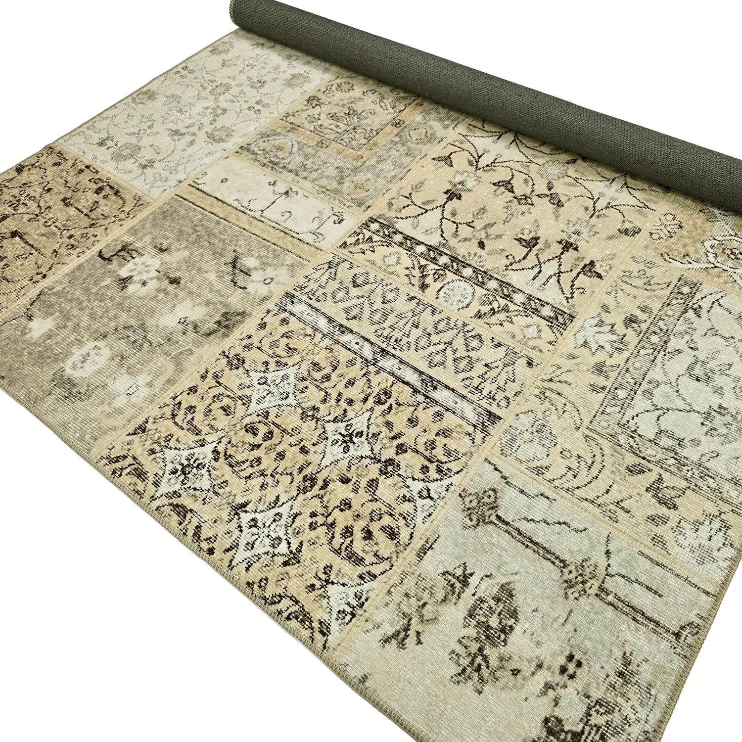 Tapete de tecelagem plana - Myrina (bege)