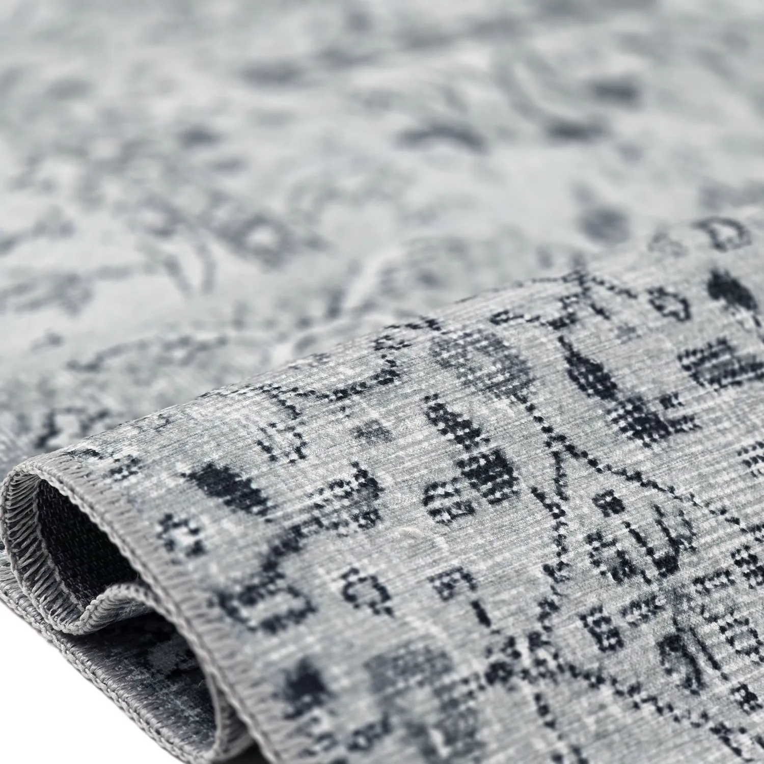 Tapete de tecelagem plana - Myrina (cinza)