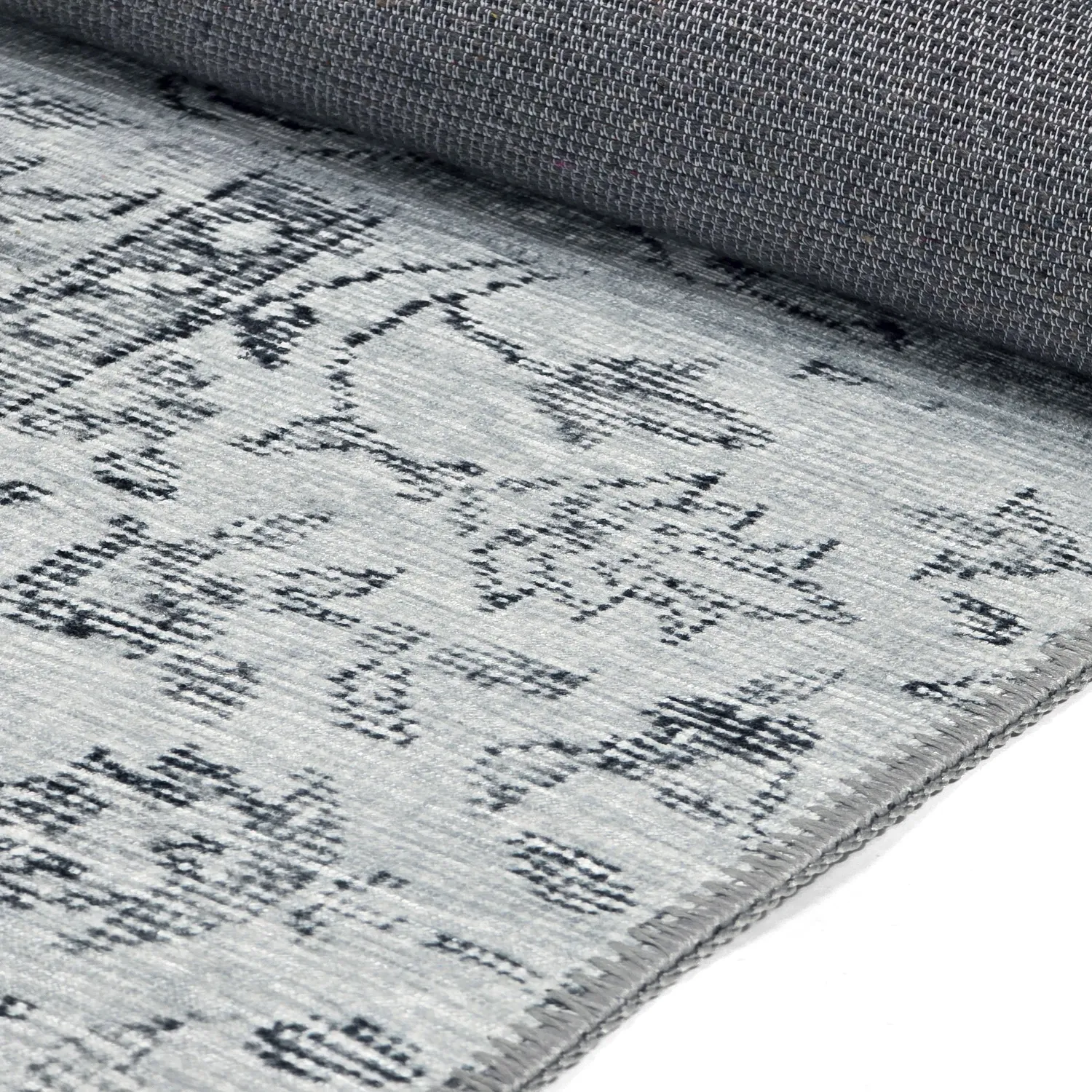 Tapete de tecelagem plana - Myrina (cinza)