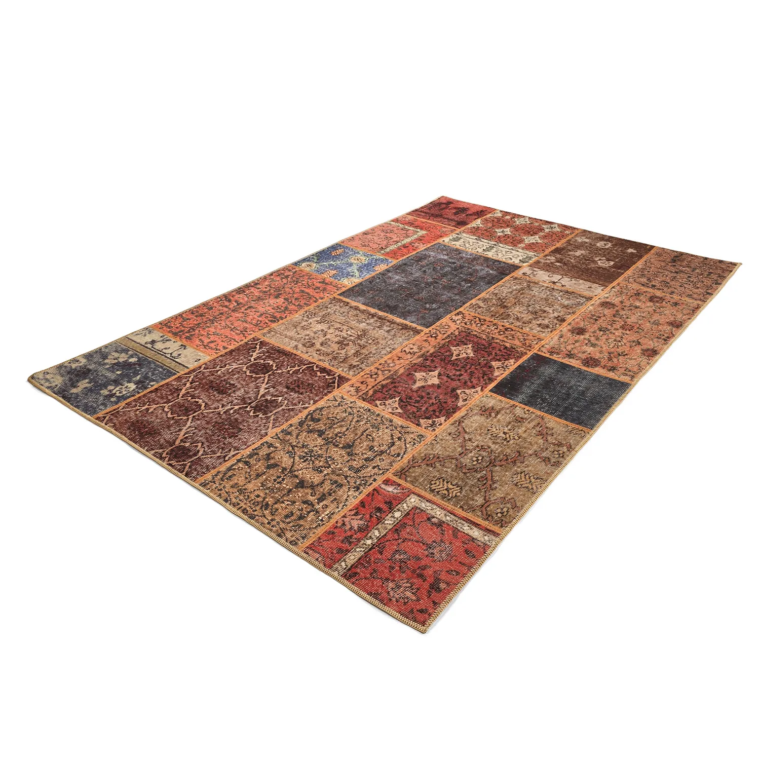 Tapete de tecelagem plana - Myrina (vermelho/multi)