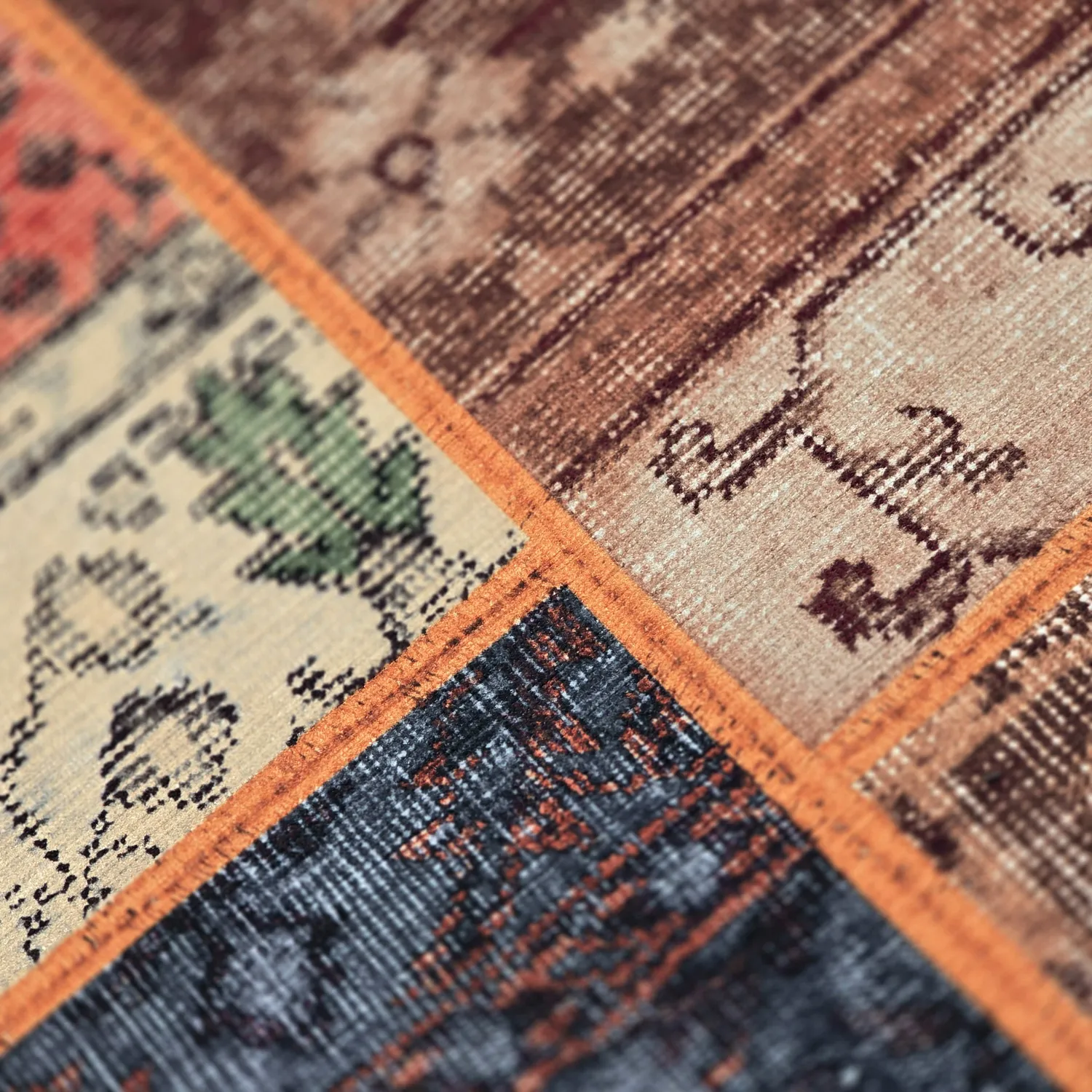 Tapete de tecelagem plana - Myrina (vermelho/multi)