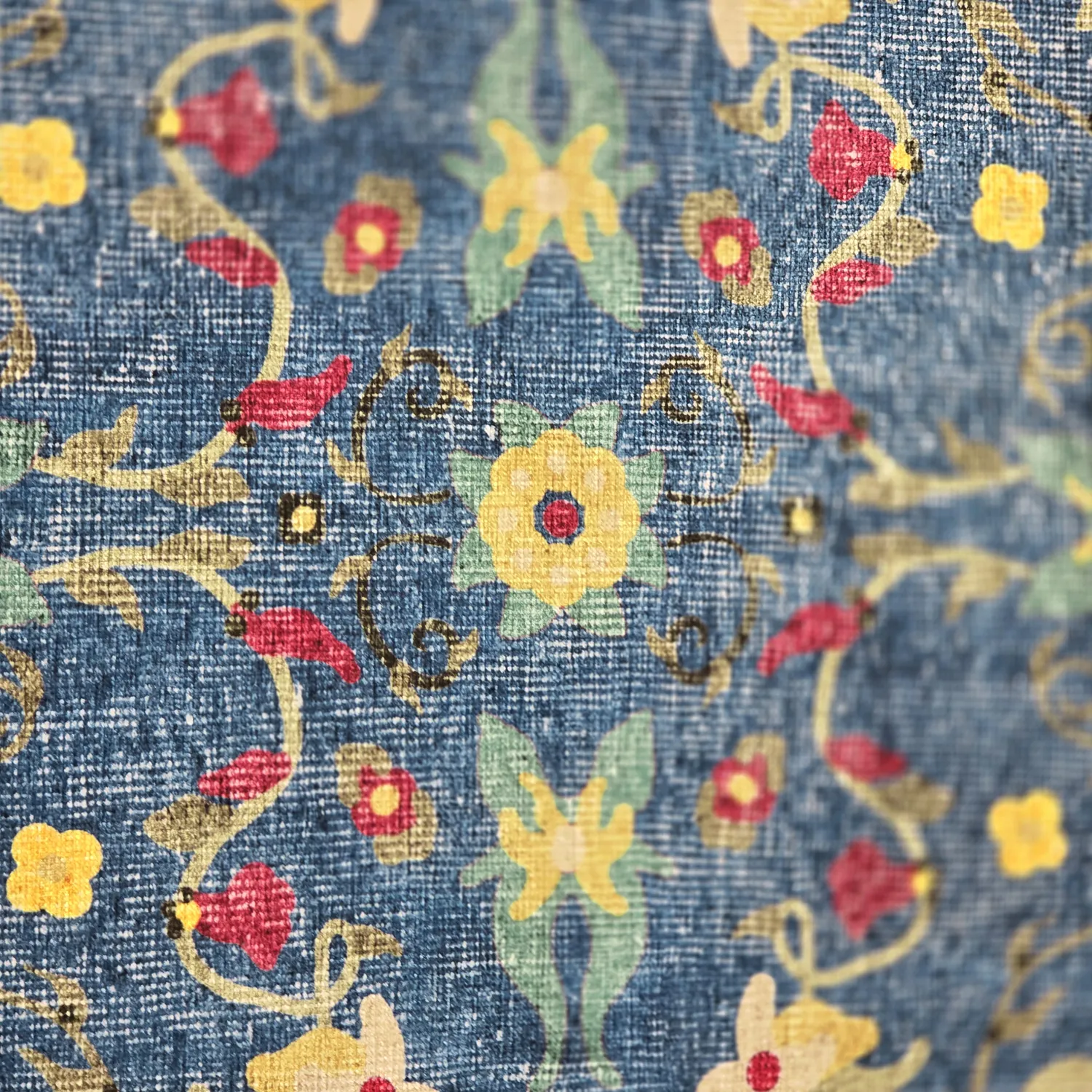 Tapete de tecelagem plana - Nabilar (azul)