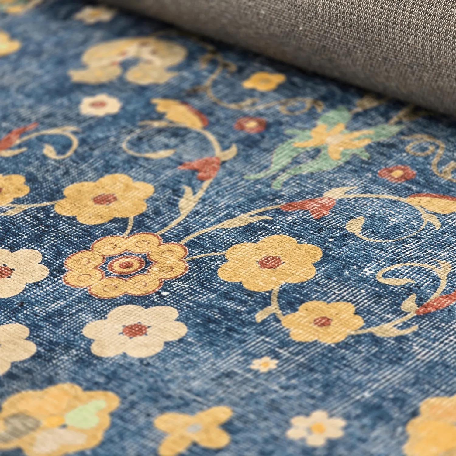 Tapete de tecelagem plana - Nabilar (azul)