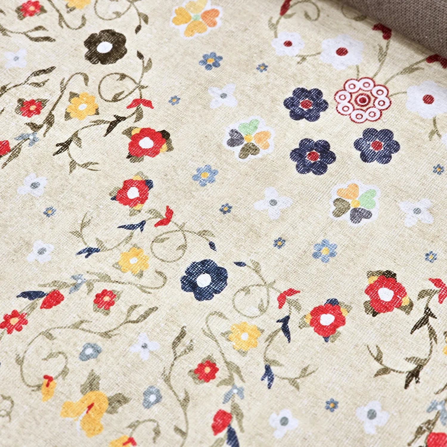 Tapete de tecelagem plana - Nabilar (creme)