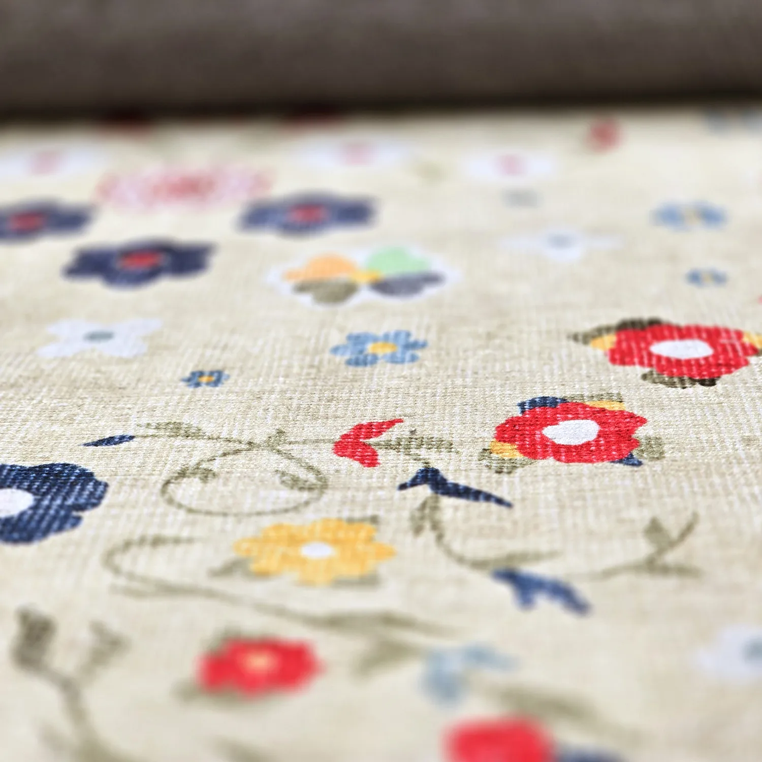 Tapete de tecelagem plana - Nabilar (creme)