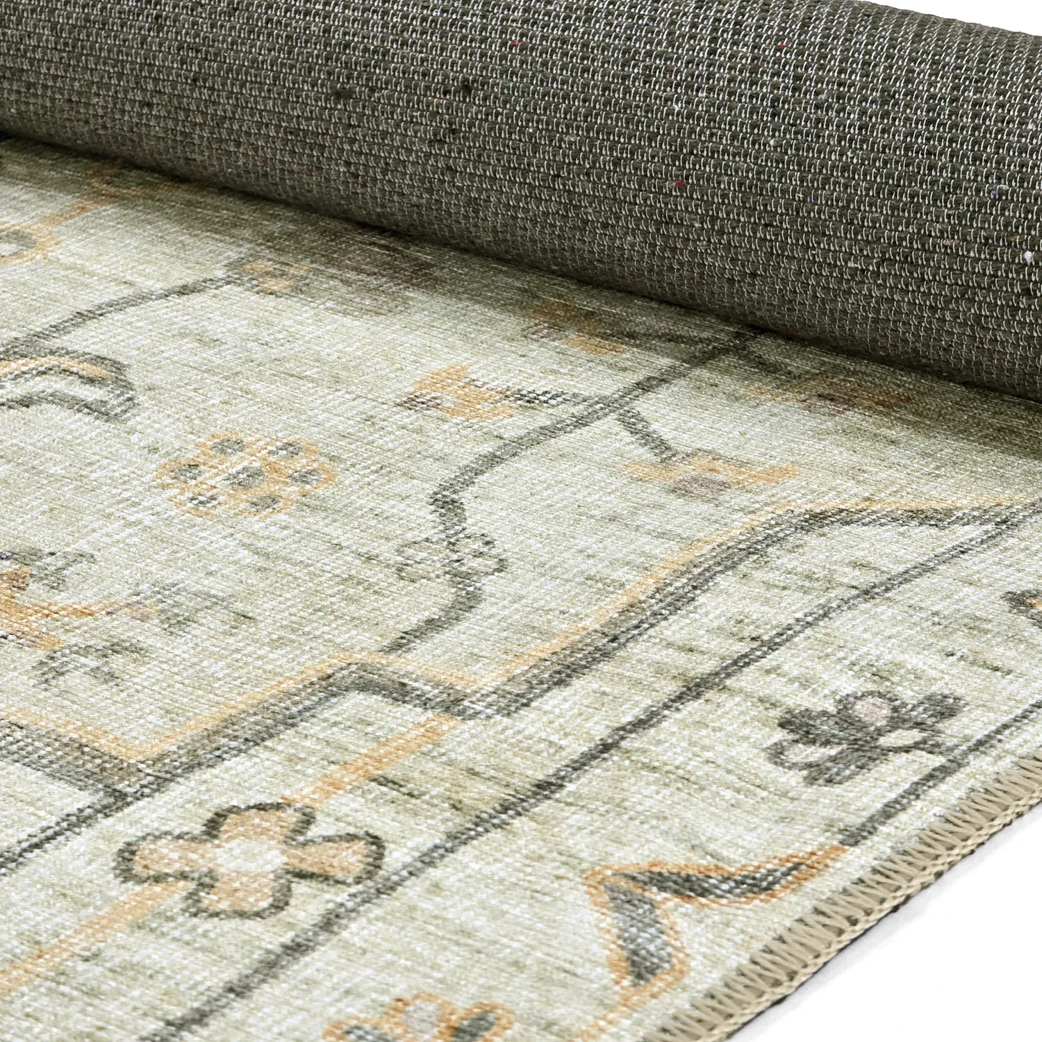 Tapete de tecelagem plana - Nahla (creme)