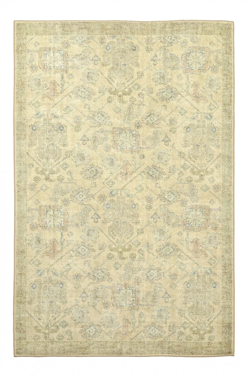 Tapete de tecelagem plana - Noura (bege)