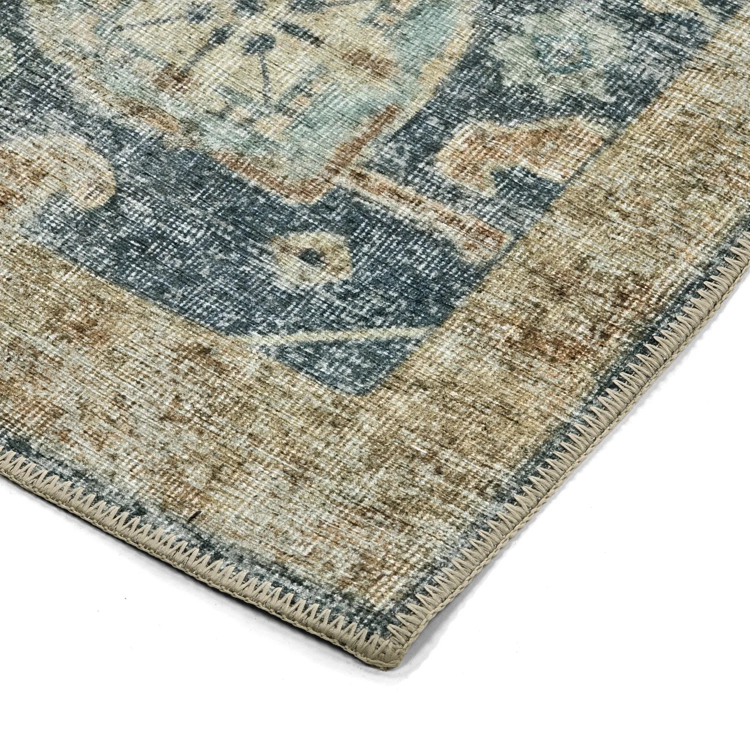 Tapete de tecelagem plana - Noura (azul)