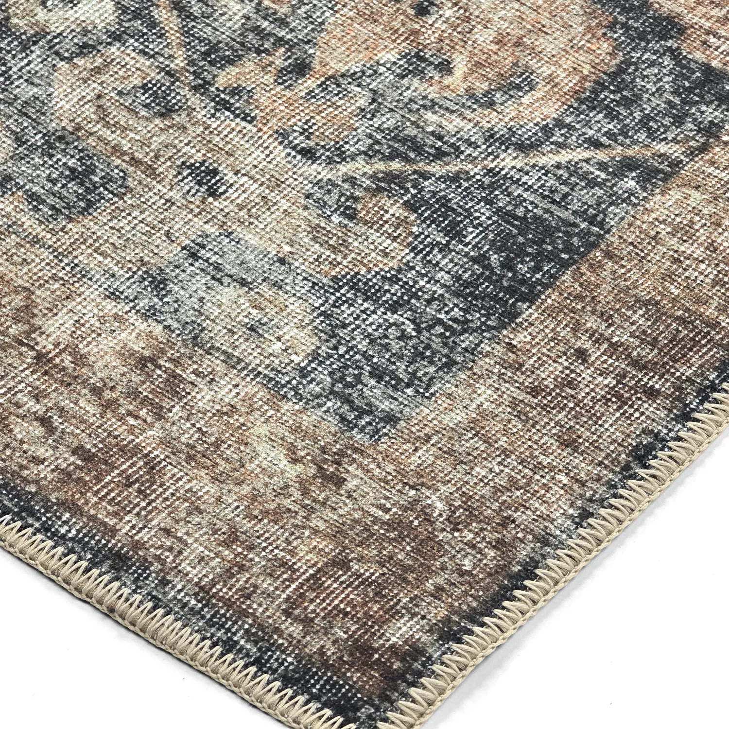 Tapete de tecelagem plana - Noura (azul escuro)