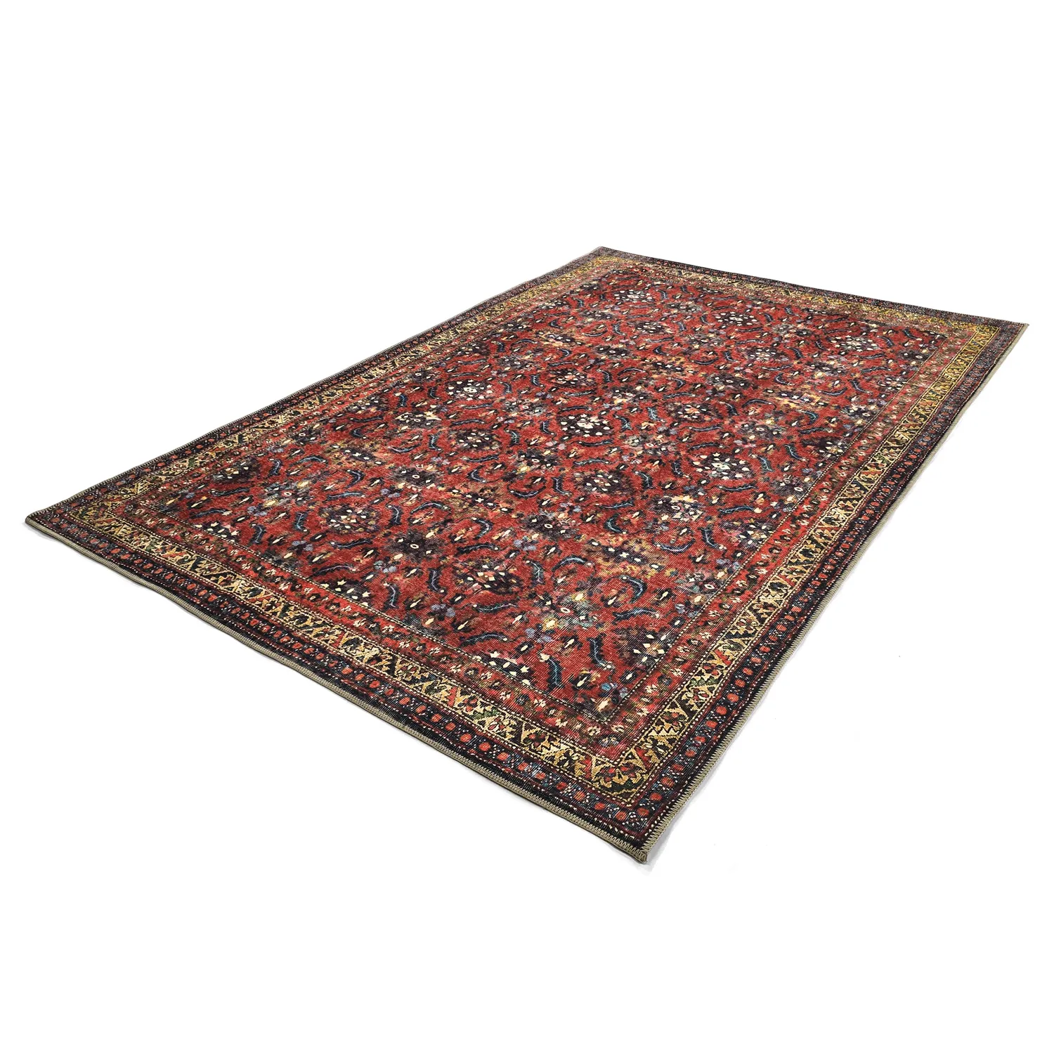 Tapete de tecelagem plana - Omarien (vermelho)