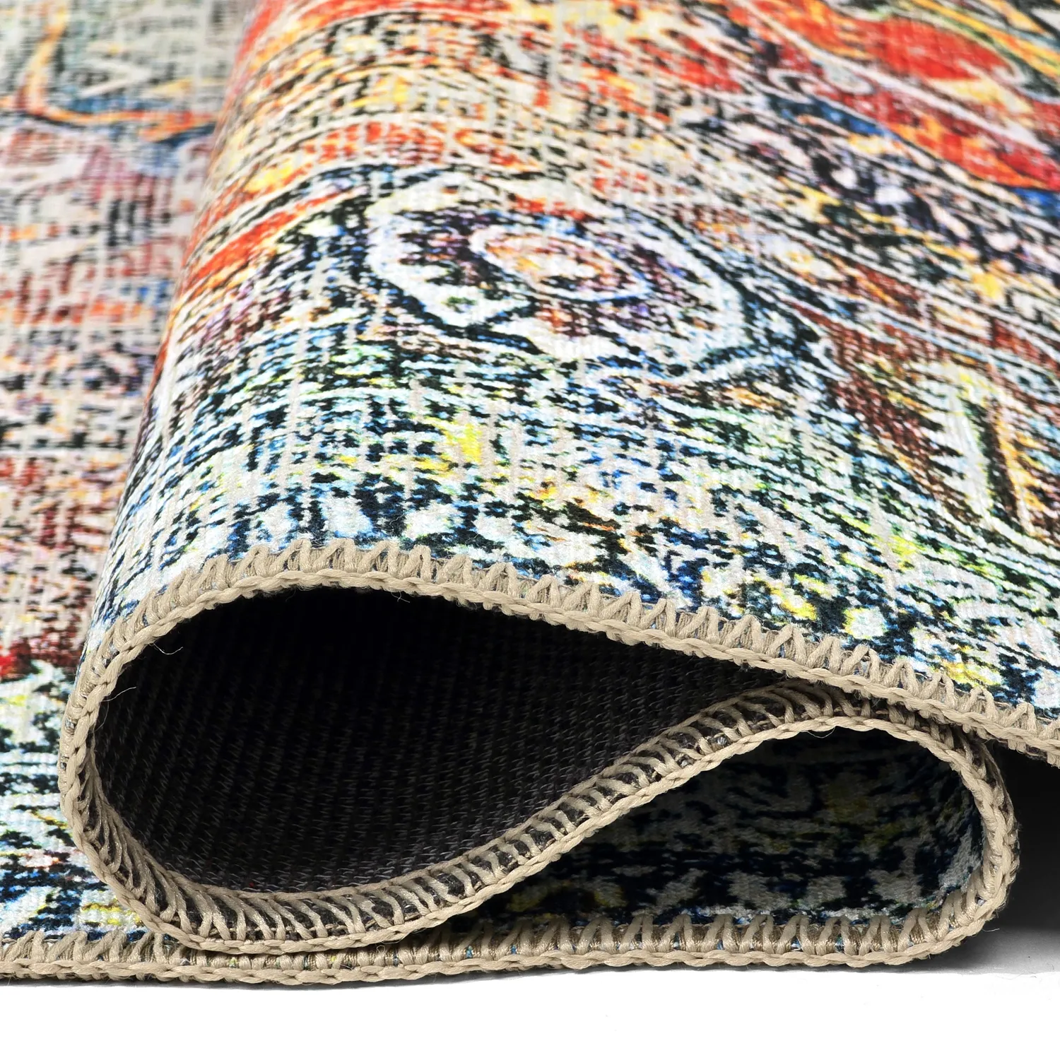 Tapete de tecelagem plana - Oriental Rainbow (multi)