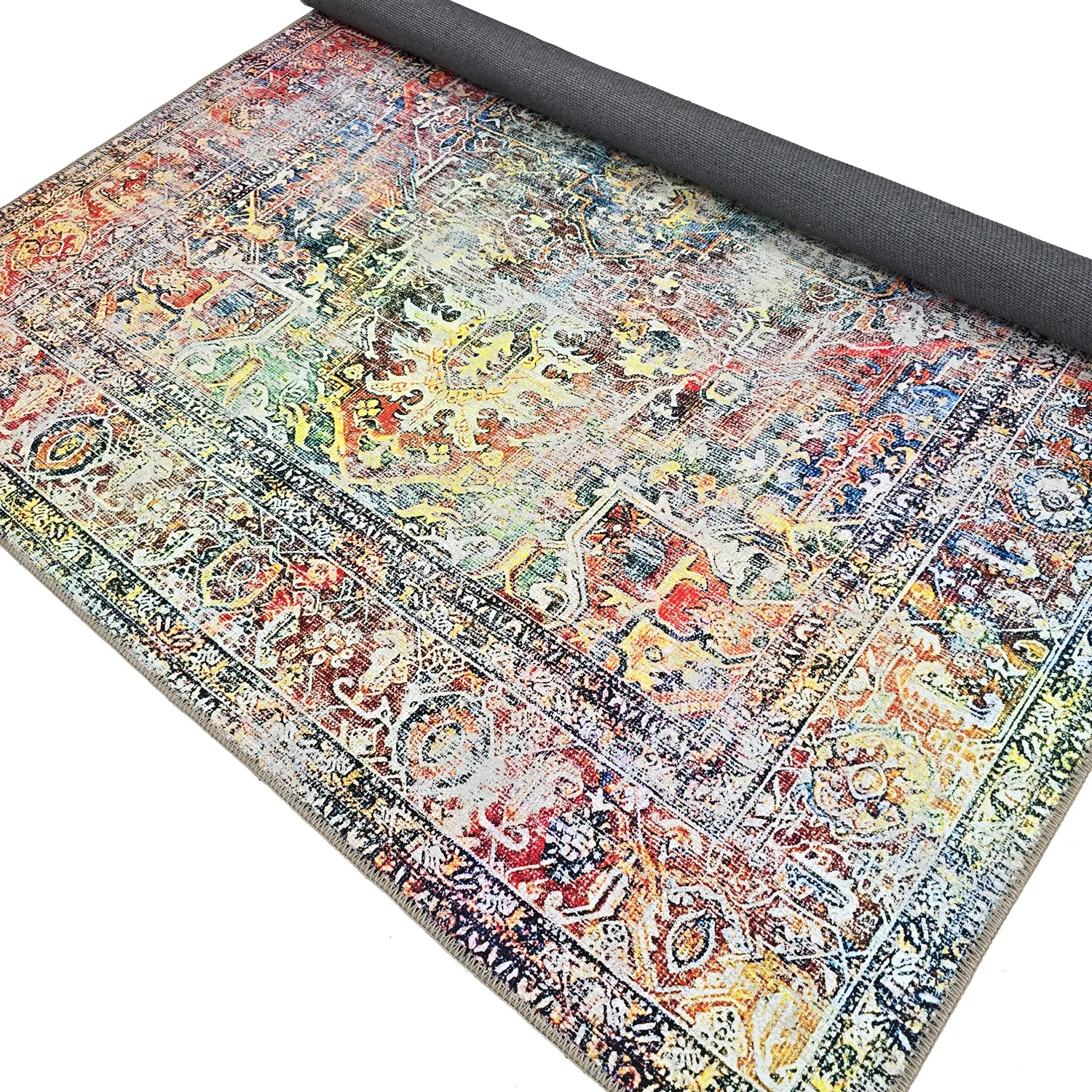 Tapete de tecelagem plana - Oriental Rainbow (multi)