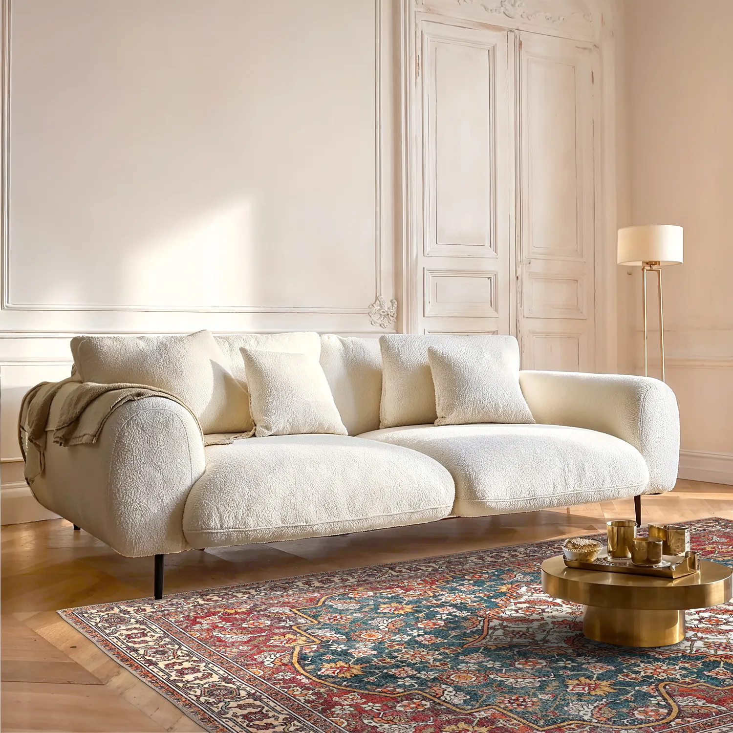 Tapete de tecelagem plana - Samaria (vermelho)