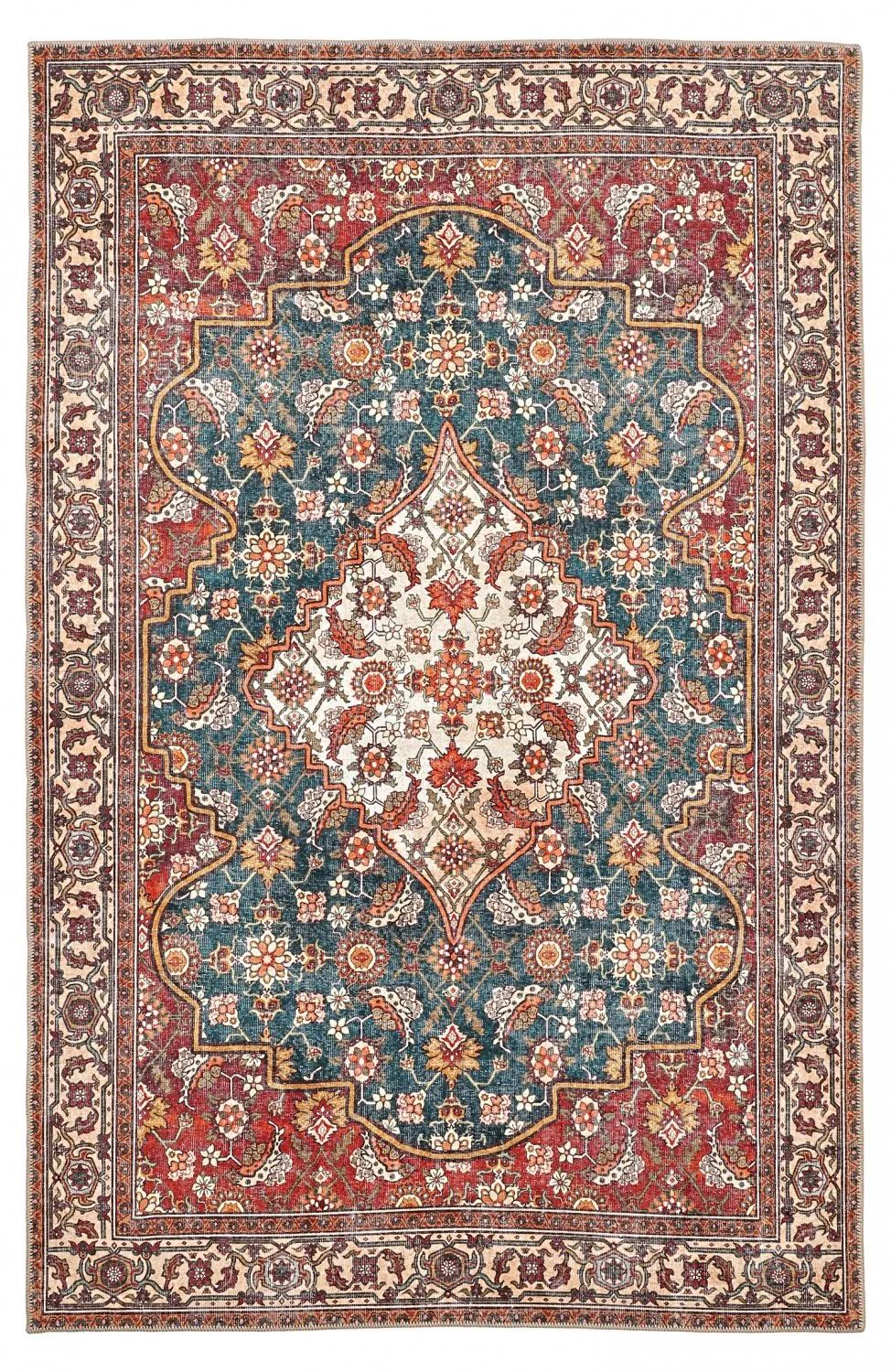 Tapete de tecelagem plana - Samaria (vermelho)