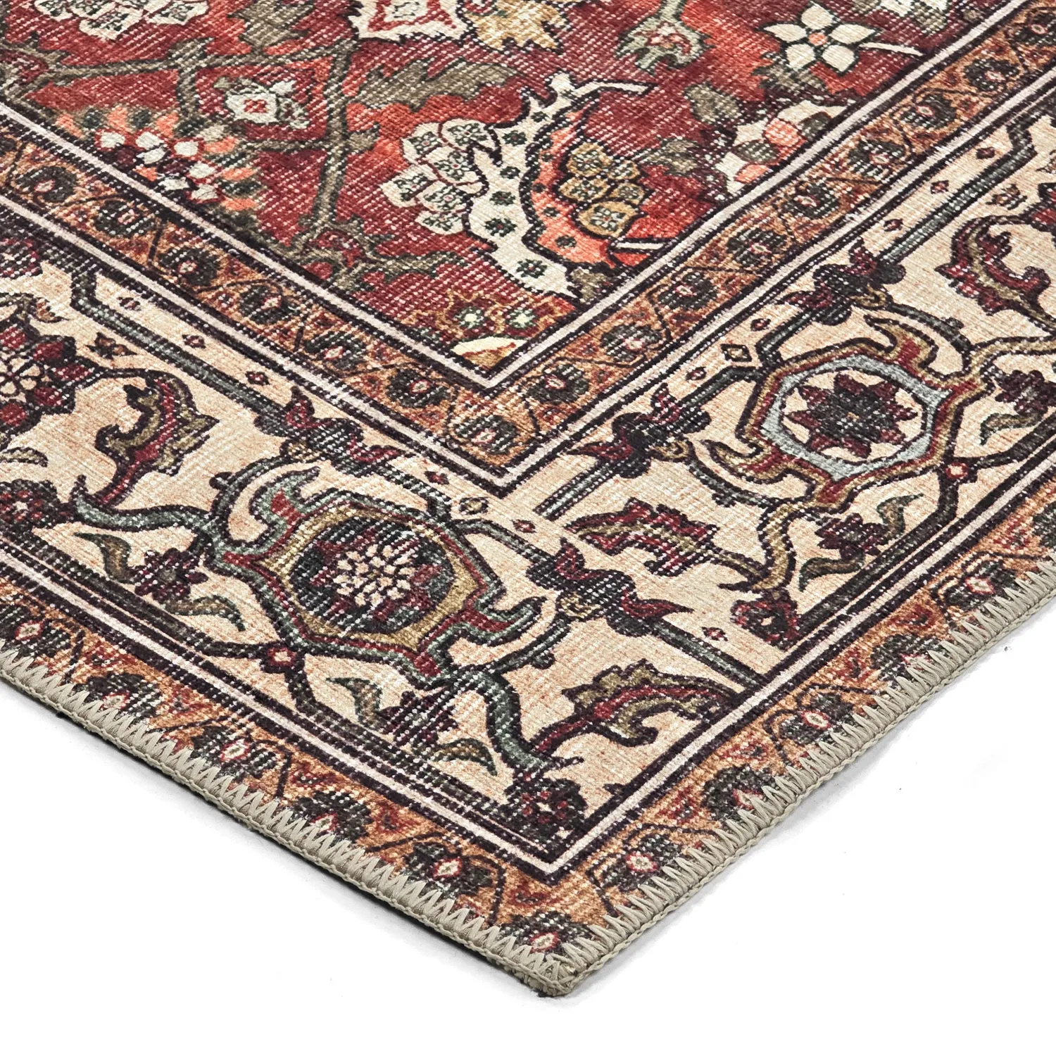 Tapete de tecelagem plana - Samaria (vermelho)