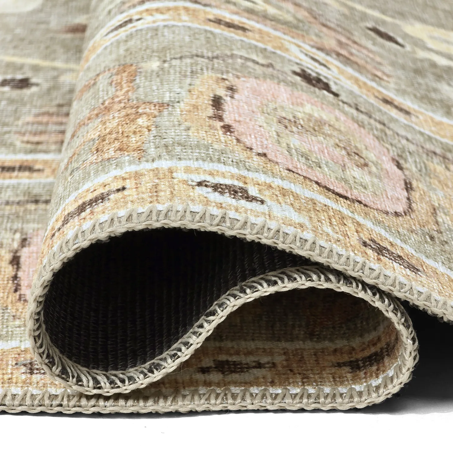 Tapete de tecelagem plana - Yara (bege)