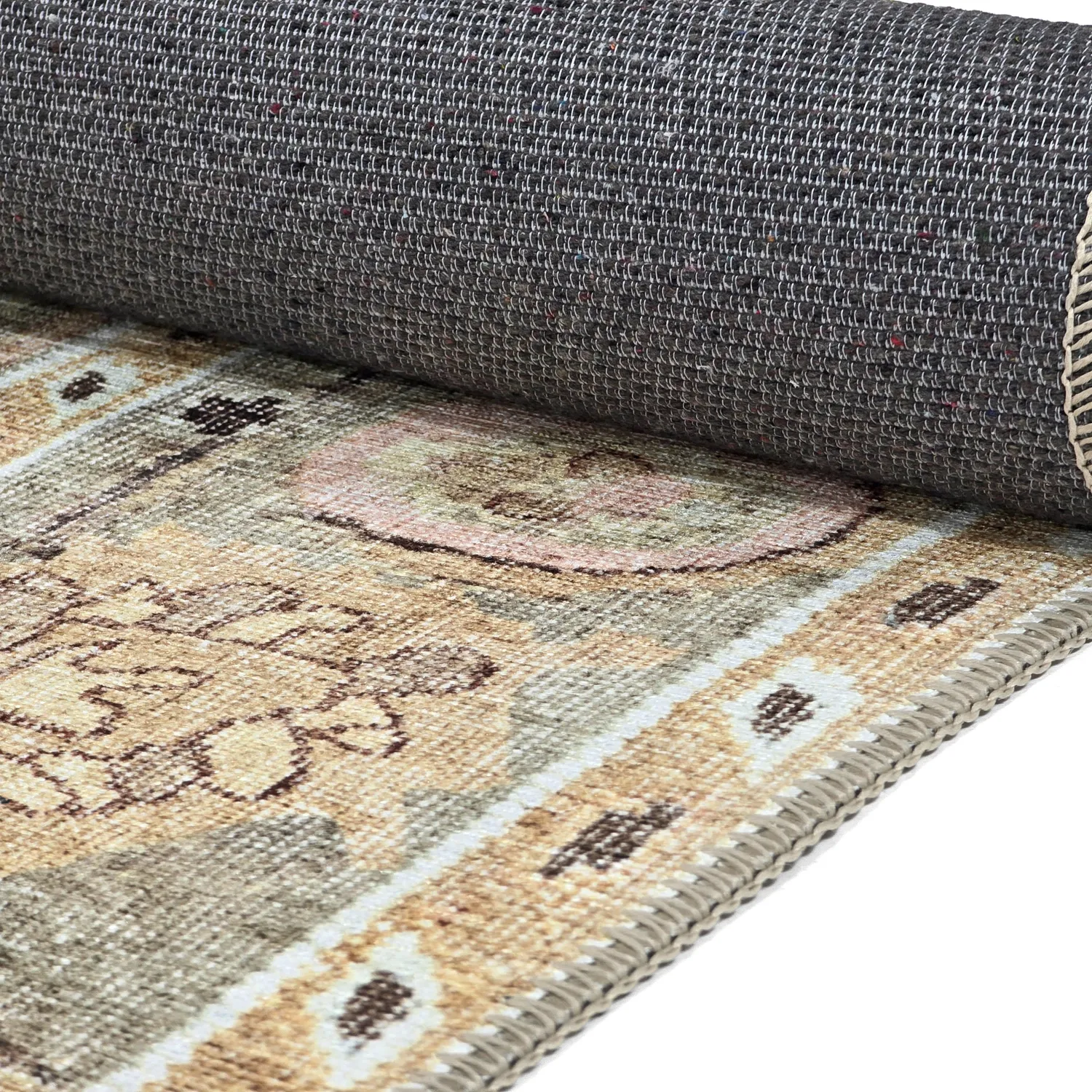 Tapete de tecelagem plana - Yara (bege)