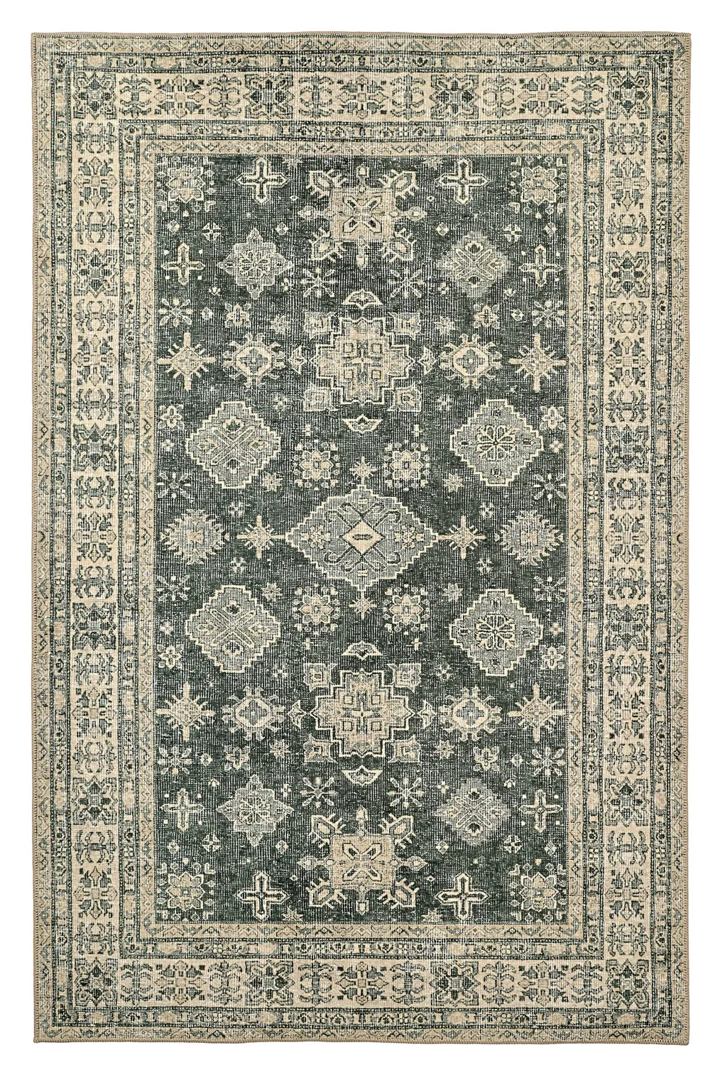 Tapete de tecelagem plana - Zuleina (verde)