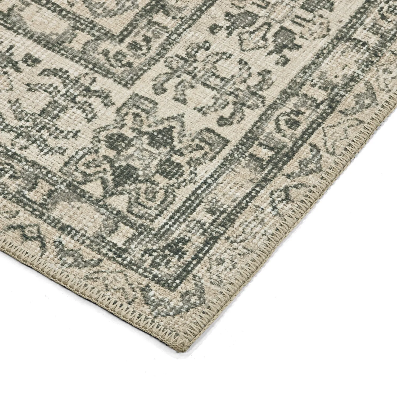 Tapete de tecelagem plana - Zuleina (verde)