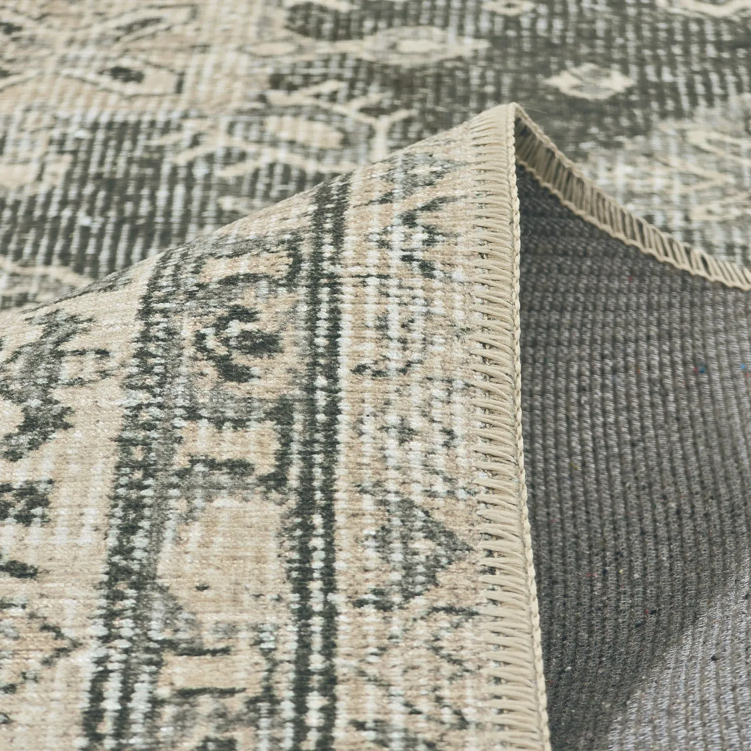 Tapete de tecelagem plana - Zuleina (verde)