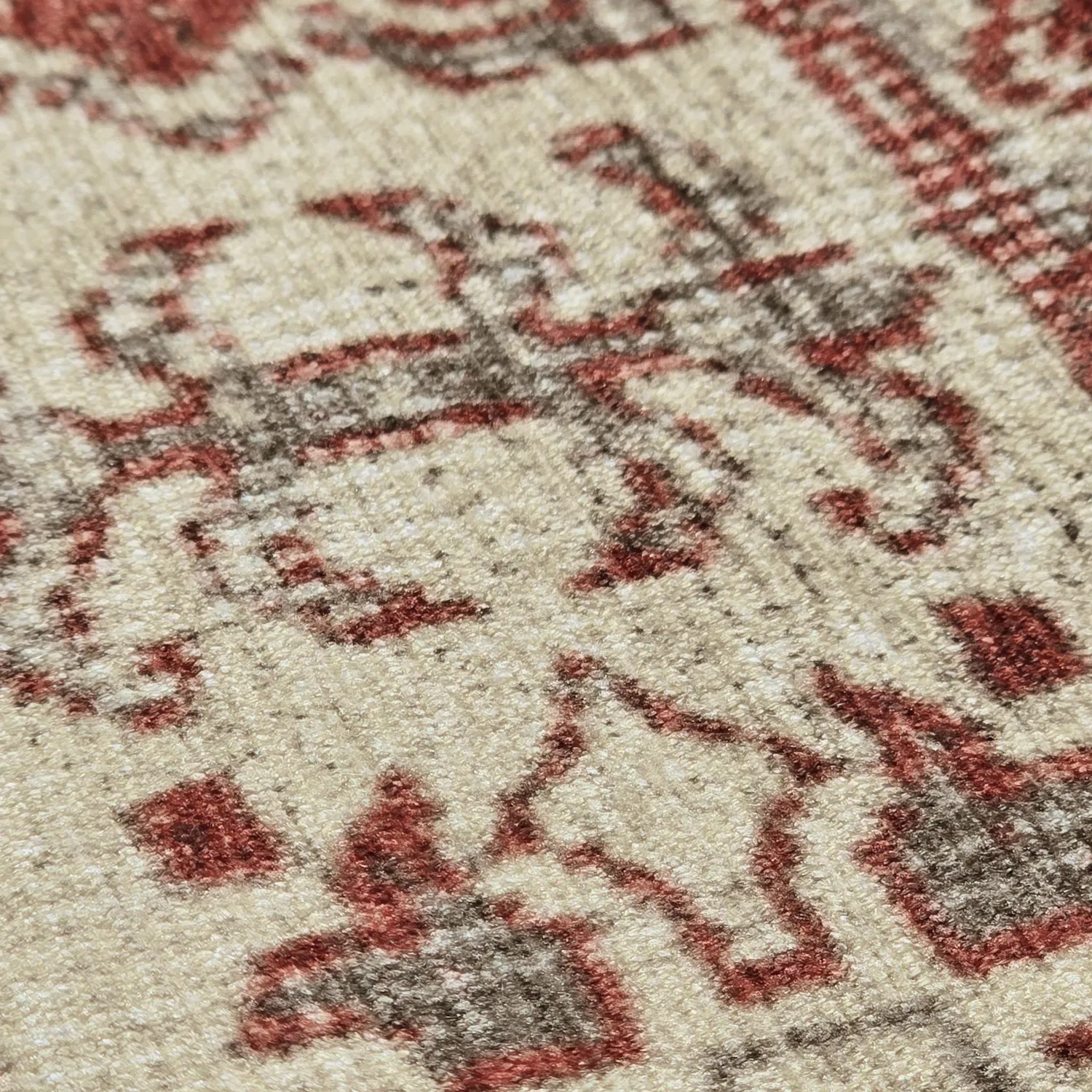 Tapete de tecelagem plana - Zuleina (vermelho)