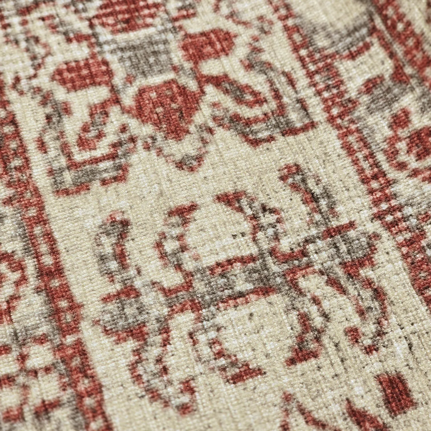 Tapete de tecelagem plana - Zuleina (vermelho)